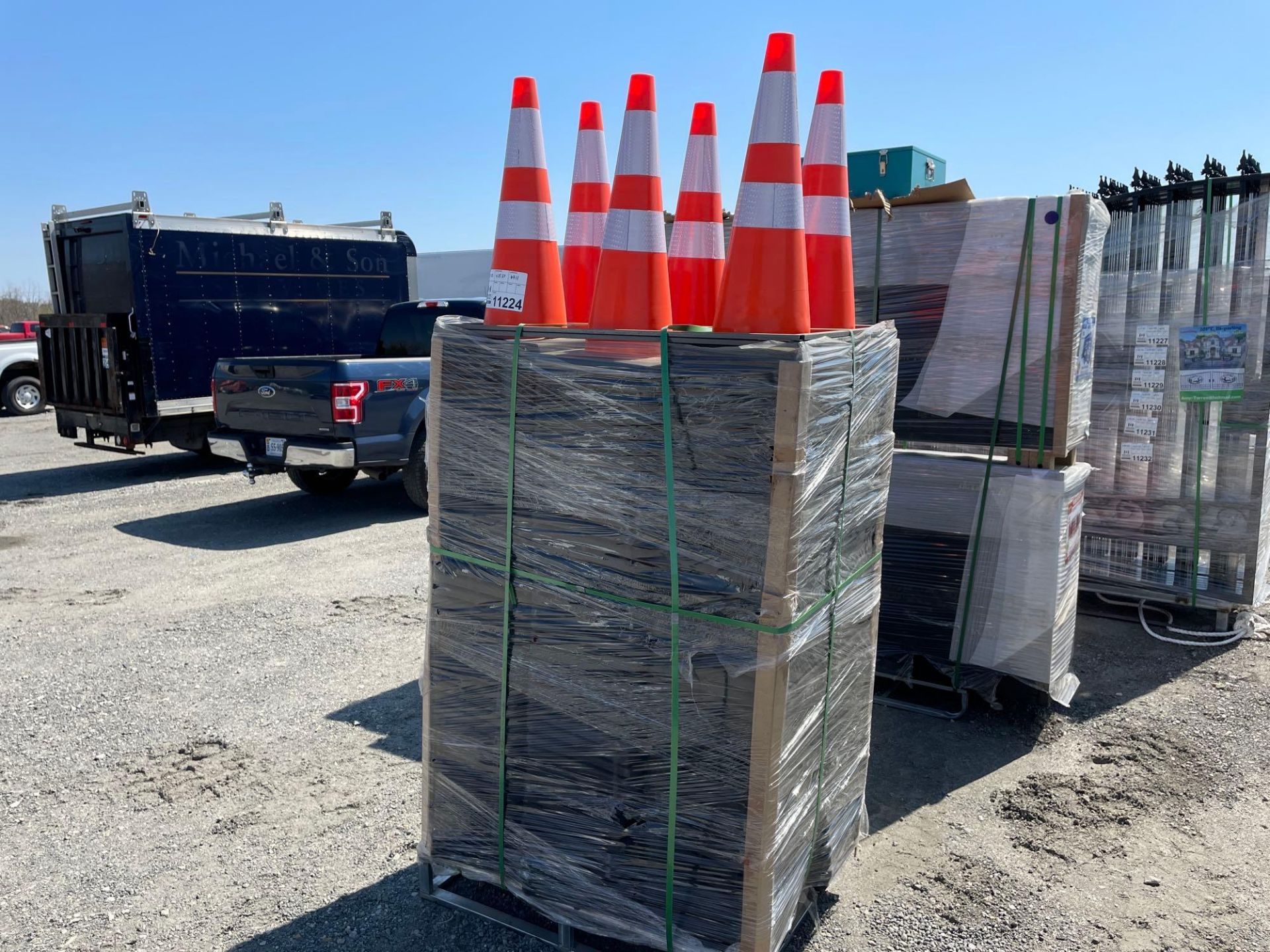 Unused 2022 Steelman Safety Highway Cones (Qty. 41)