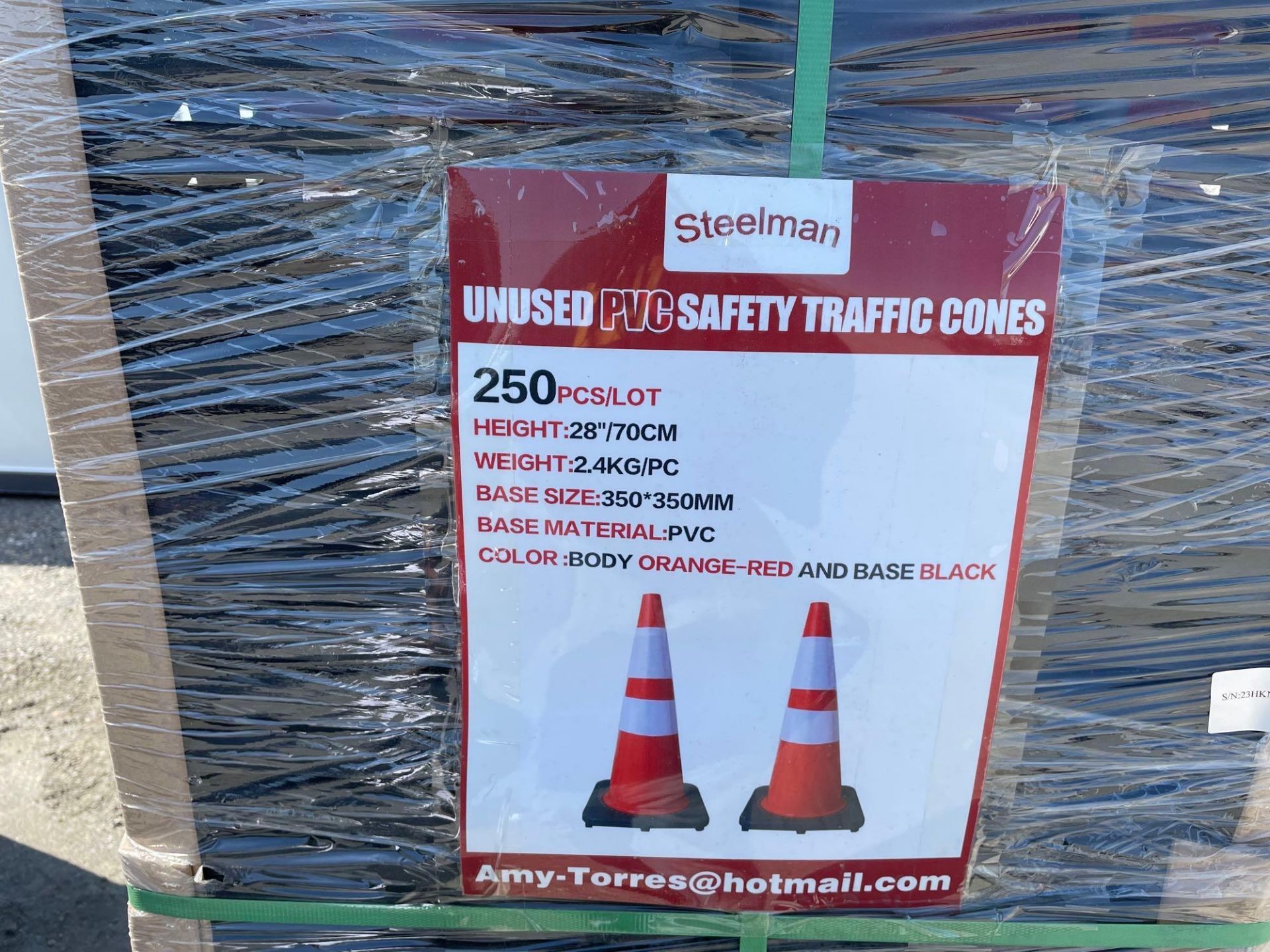 Unused 2022 Steelman Safety Highway Cones (Qty. 41) - Image 5 of 5