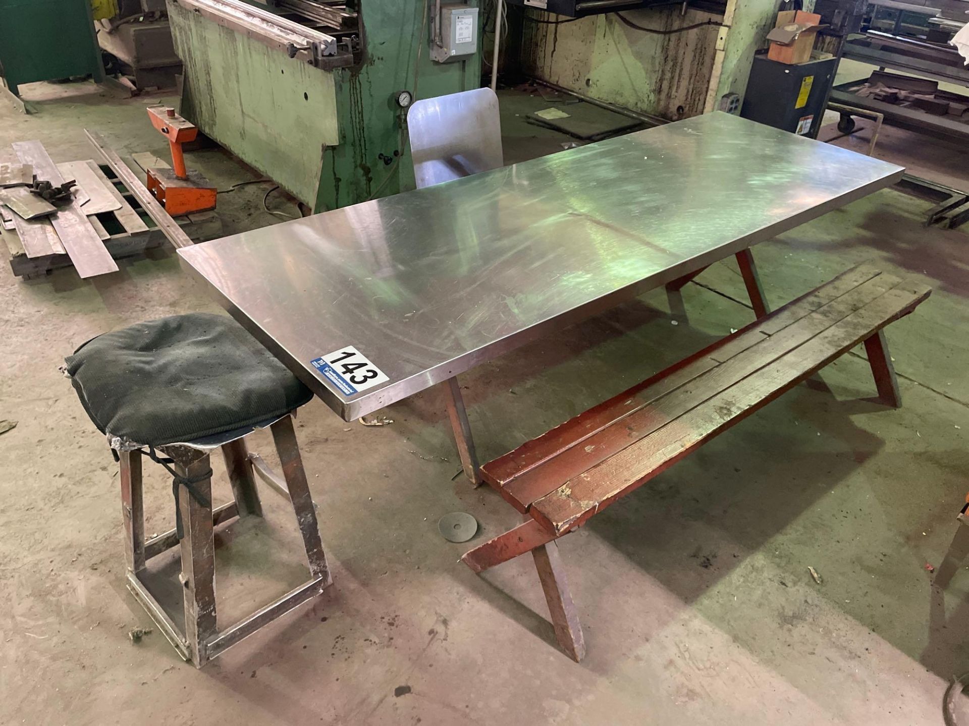 Picnic Table with Stainless Steel Top