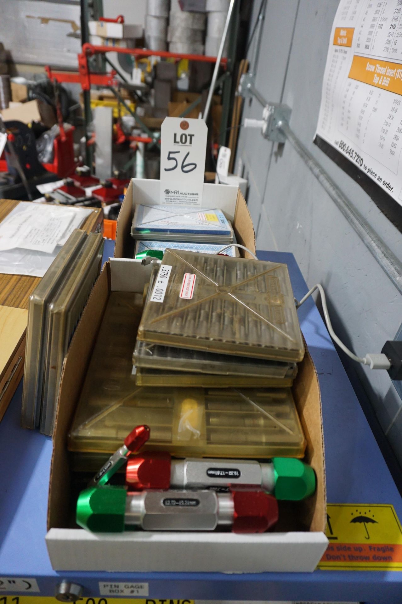 LOT TO INCLUDE: (2 BOXES) MISC. DELTRONIC PIN GAGE SETS VARIED SIZES, MEYER GAGE GO AND NO GO PIN - Image 2 of 5