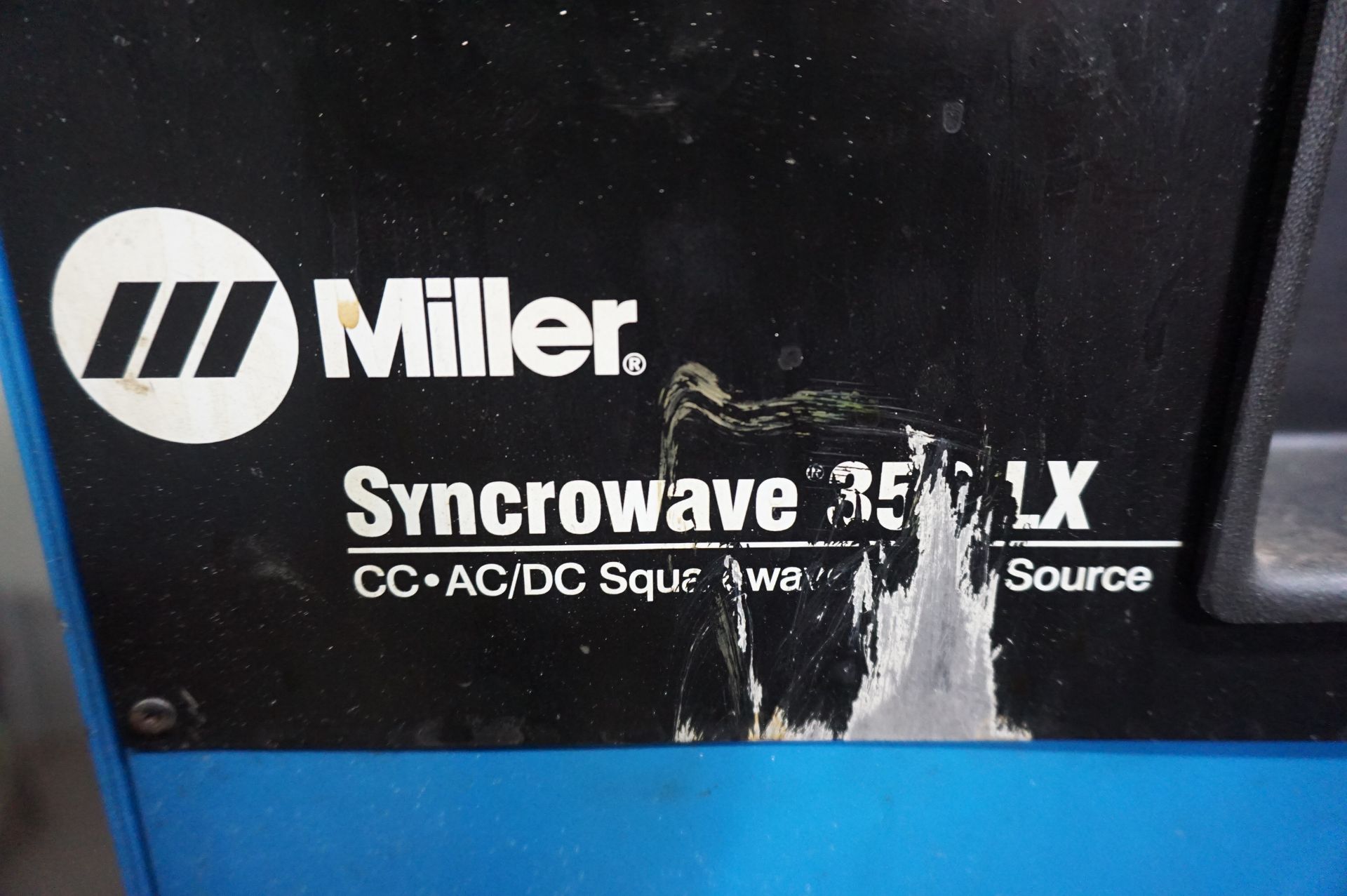 MILLER SYNCROWAVE 350 LX AC/DC SQUARE WAVE SOURCE WELDER, STOCK NO. 903736, S/N LA213011, WITH - Image 6 of 6