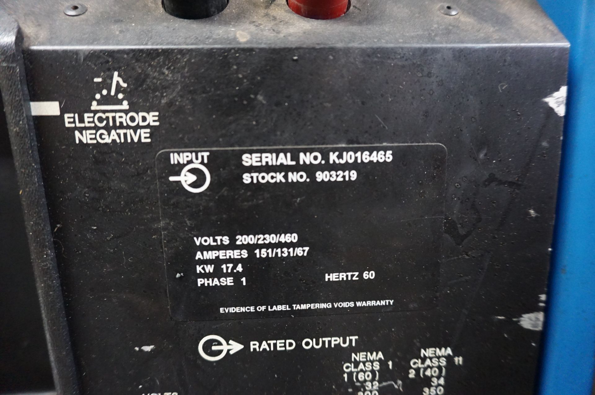 MILLER SYNCROWAVE 351 AC/DC WELDING POWER SOURCE STOCK. 903219, S/N KJ016465 WITH MILLER COOLMATE 3, - Image 3 of 5