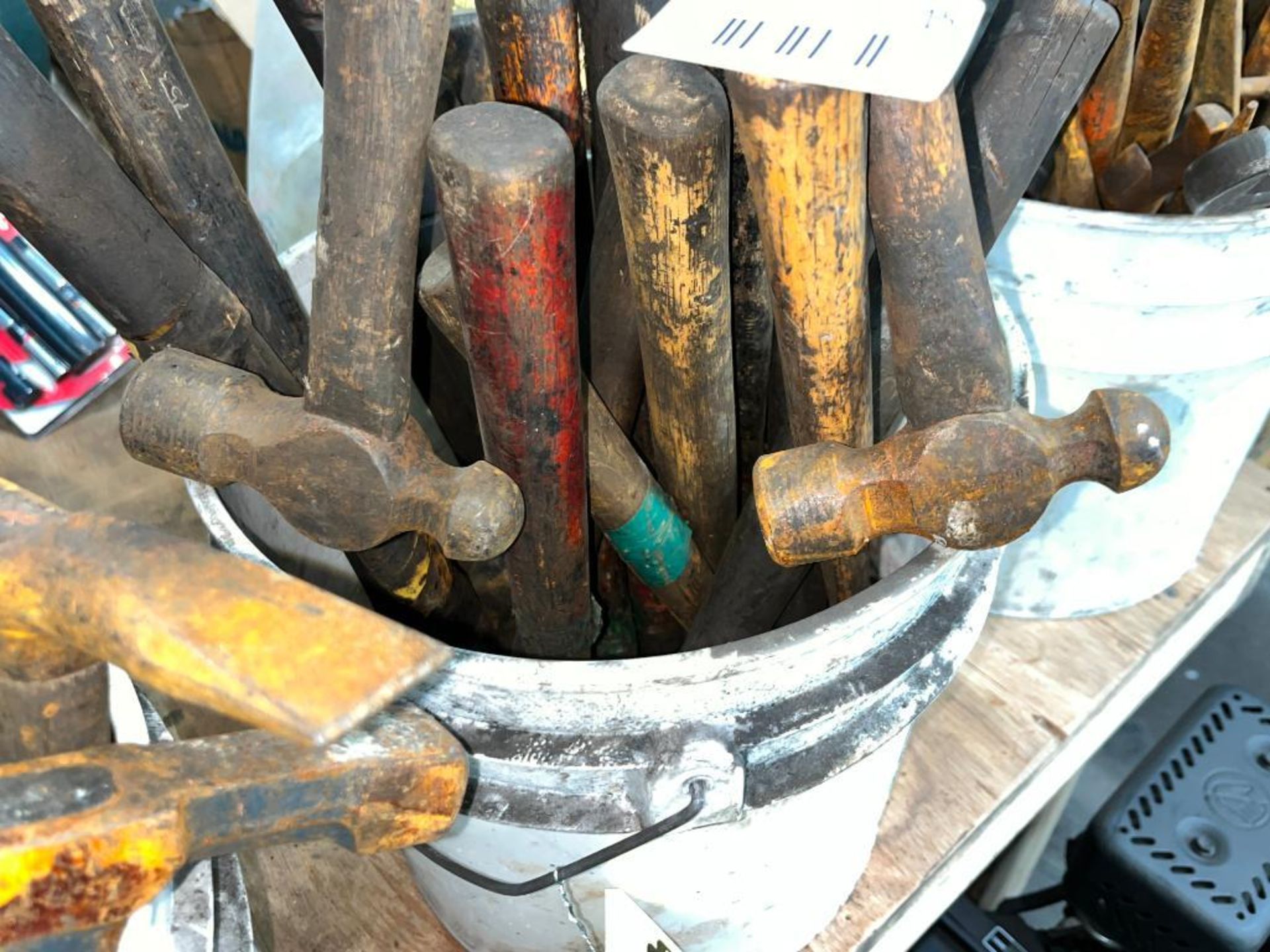 Lot of Large Ball Peen Hammers