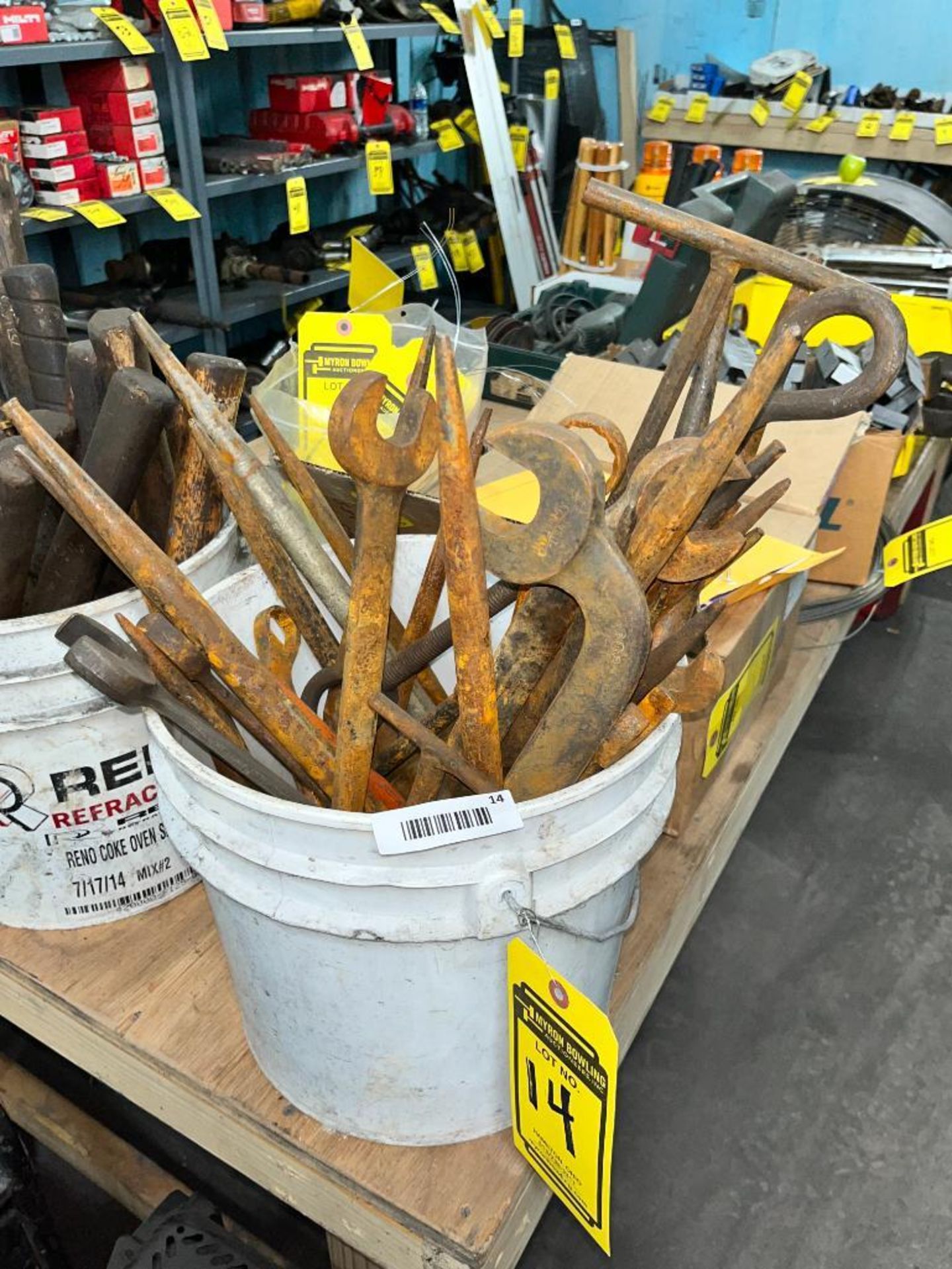 Bucket of Wrenches w/ Punch/Tipped Handles