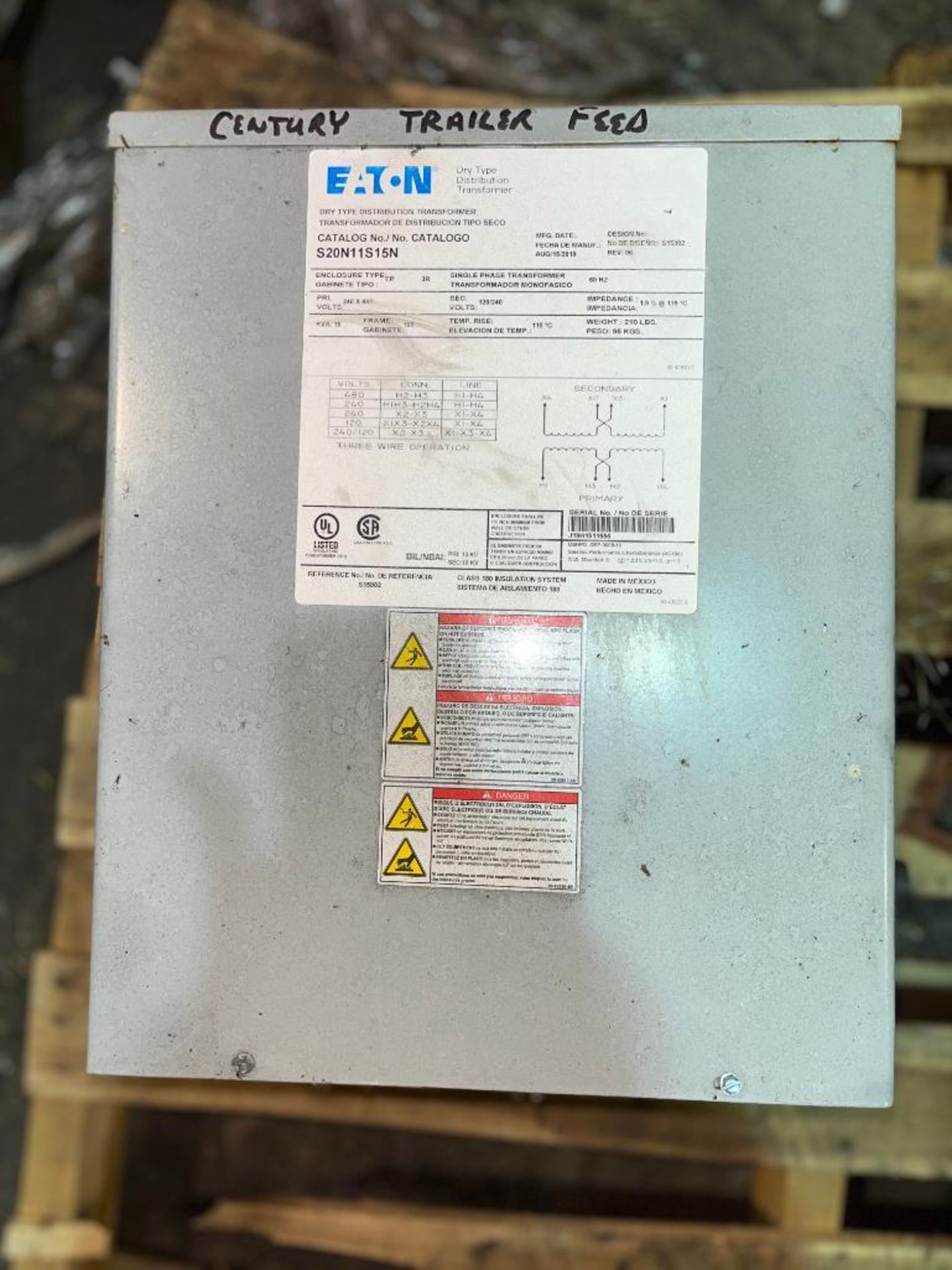 Assorted Electrical Components Transformers, US Motors, 25 HP, Vertical Frame 284TPA, Air-Rectifier - Image 3 of 25