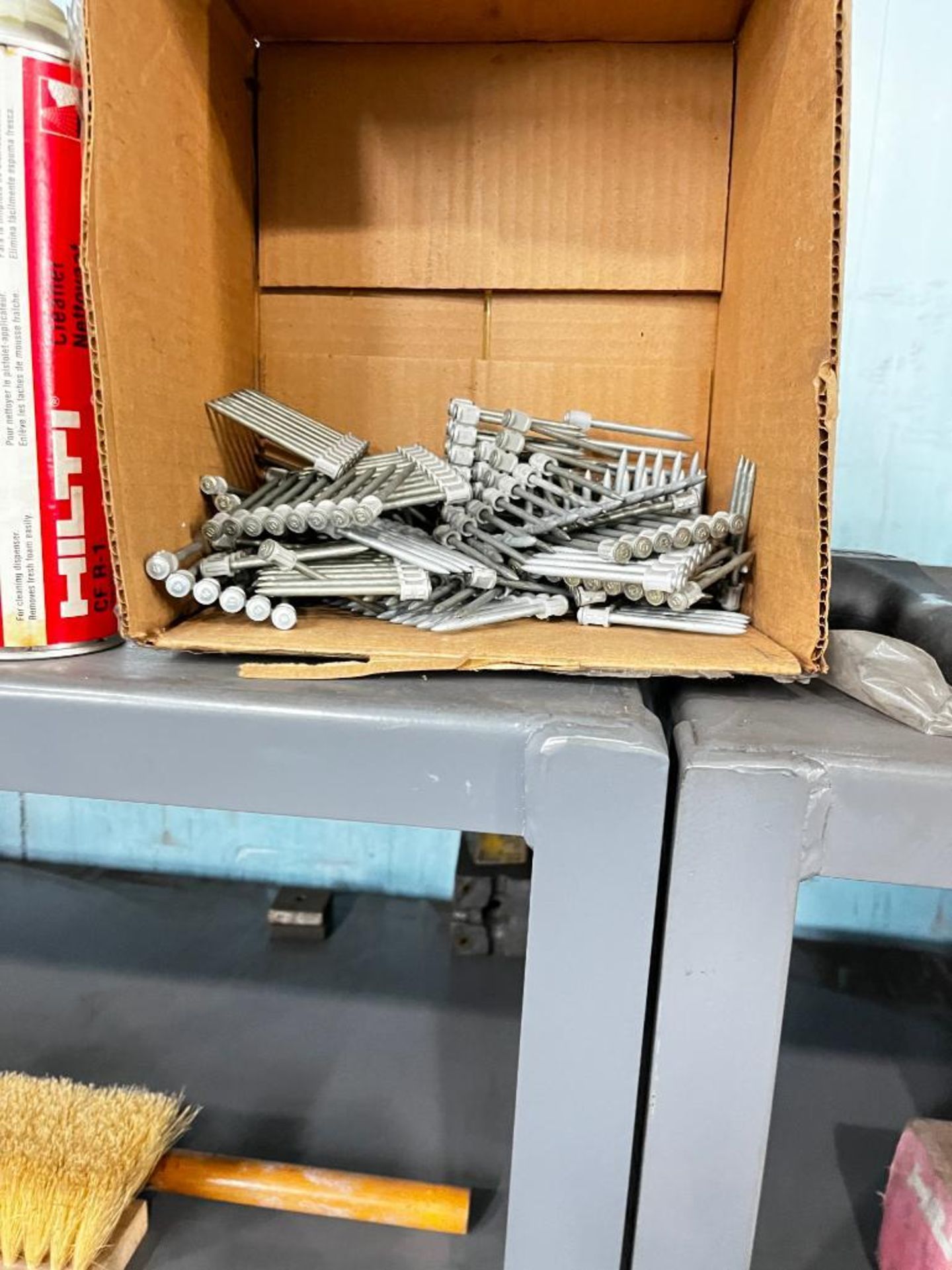 Shelf of Hilti Concrete Hardware; Shot Fasteners, Flat Split Bolts, Screw Shaft Concrete Bolts, & Mo - Image 3 of 8