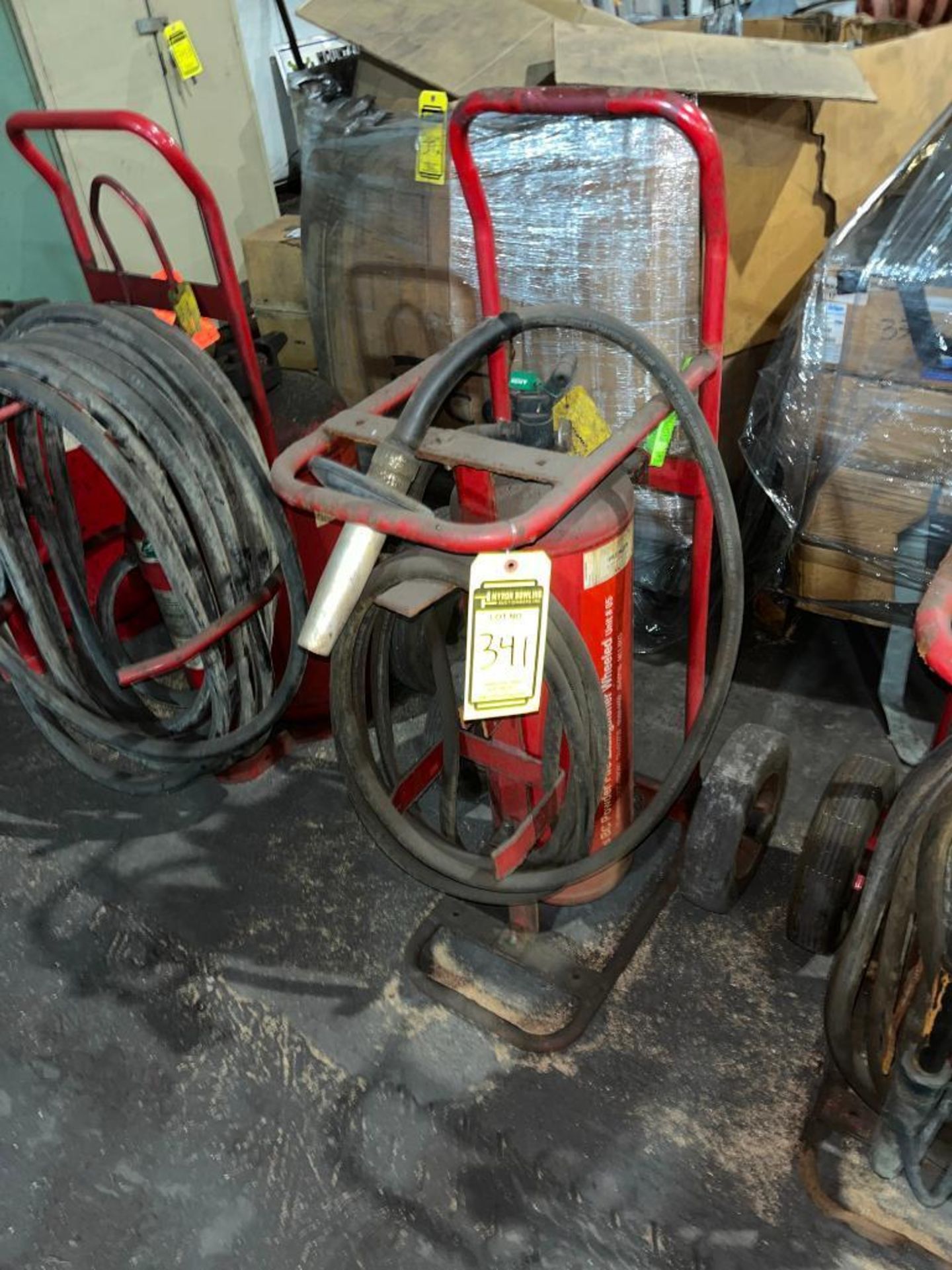 (4) 50 Lb. BC Powder Fire Extinguisher Wheeled Unit - Image 3 of 7