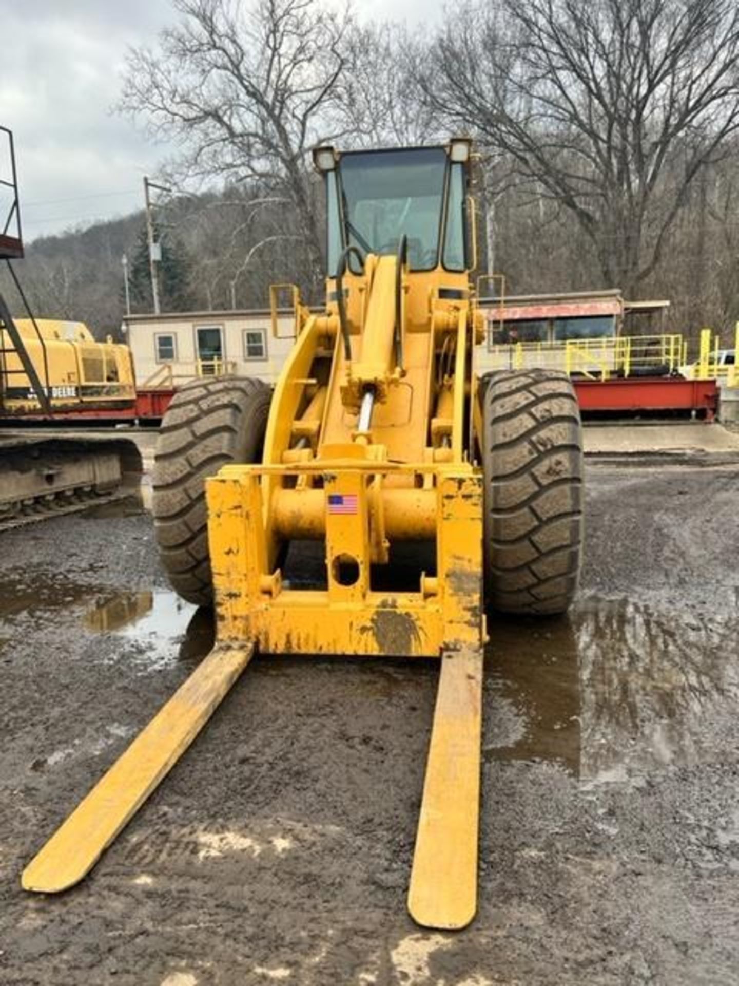 2001 John Deere 644EZ Wheel Loader, S/N 522531, w/ Forks, Enclosed Cab, Air Filled Tires,1,964.2 Act - Image 2 of 9