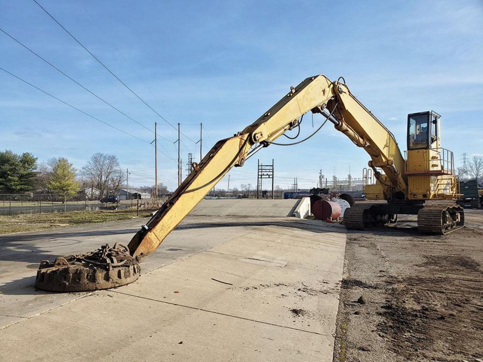 Caterpillar 350L High Cab Track Excavator w/ Ohio Magnet, 36" Steel Tracks, 3306D ITA Diesel Cat Eng - Image 7 of 23