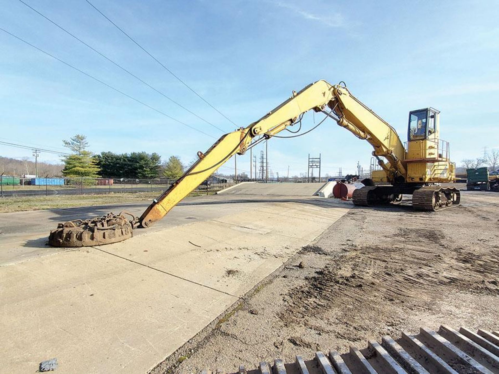 Caterpillar 350L High Cab Track Excavator w/ Ohio Magnet, 36" Steel Tracks, 3306D ITA Diesel Cat Eng - Image 8 of 23