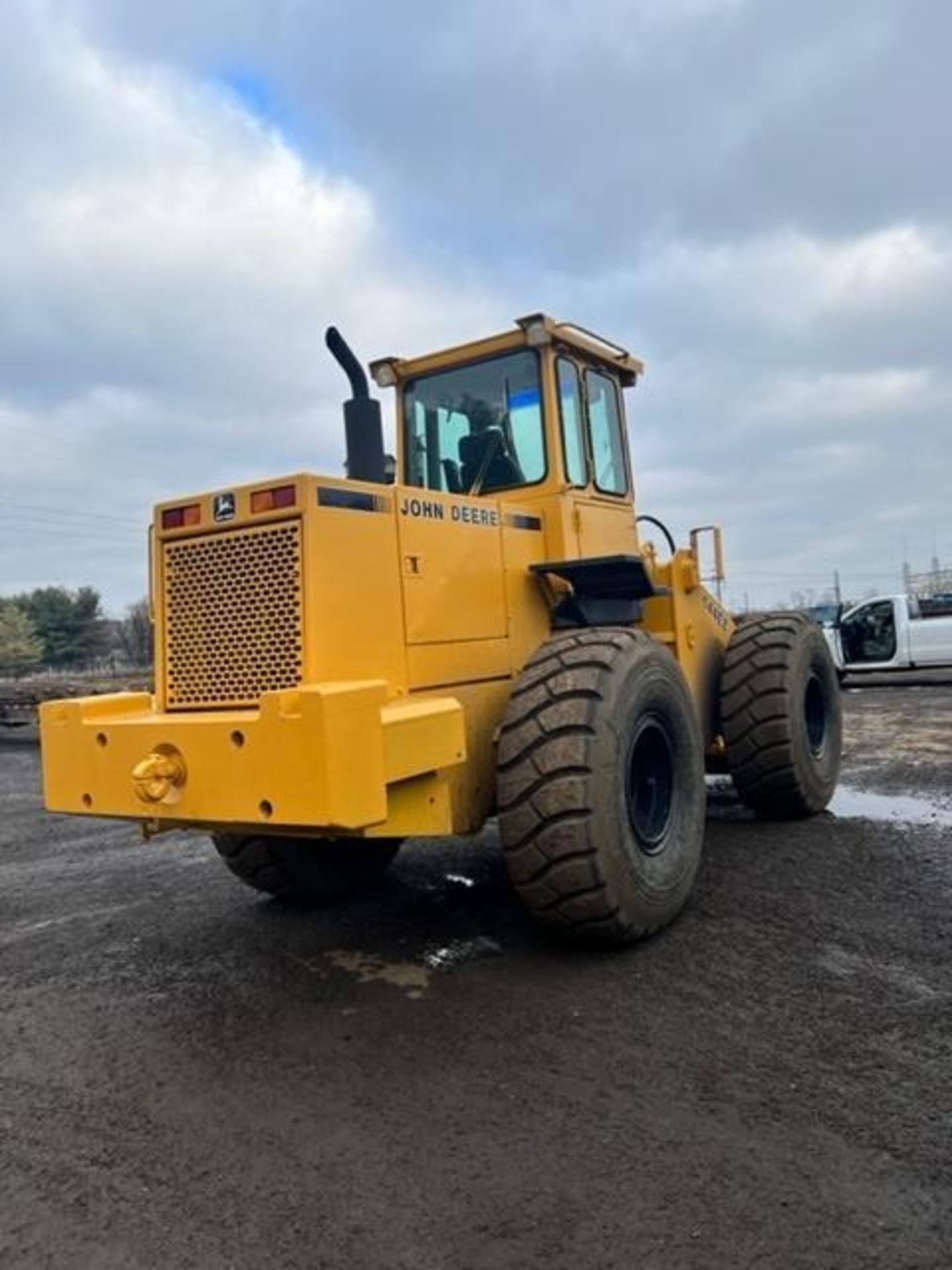 2001 John Deere 644EZ Wheel Loader, S/N 522531, w/ Forks, Enclosed Cab, Air Filled Tires,1,964.2 Act - Image 4 of 9