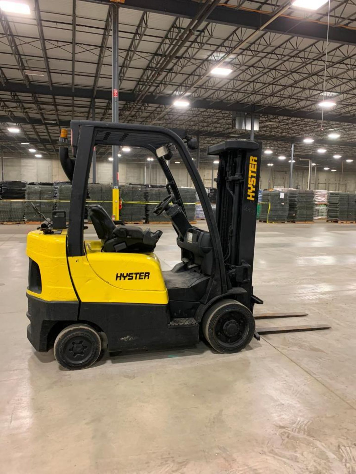 2005 Hyster 5,000-LB. Capacity Forklift, Model S50FT, S/N F187V03816C, LPG, Solid Tires, 3-Stage Mas - Image 2 of 7