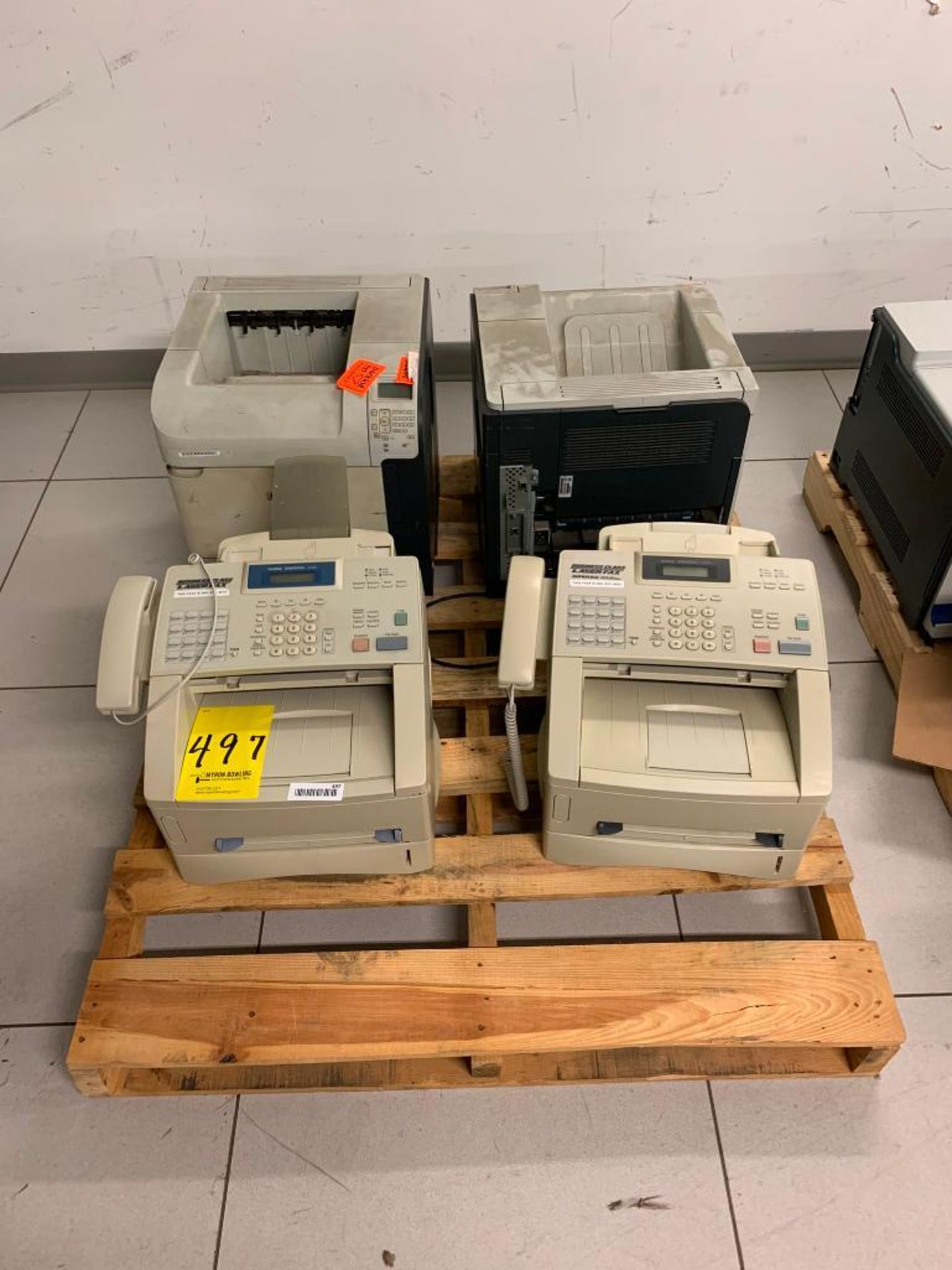 Pallet w/ Assorted Printers, Fax Machines