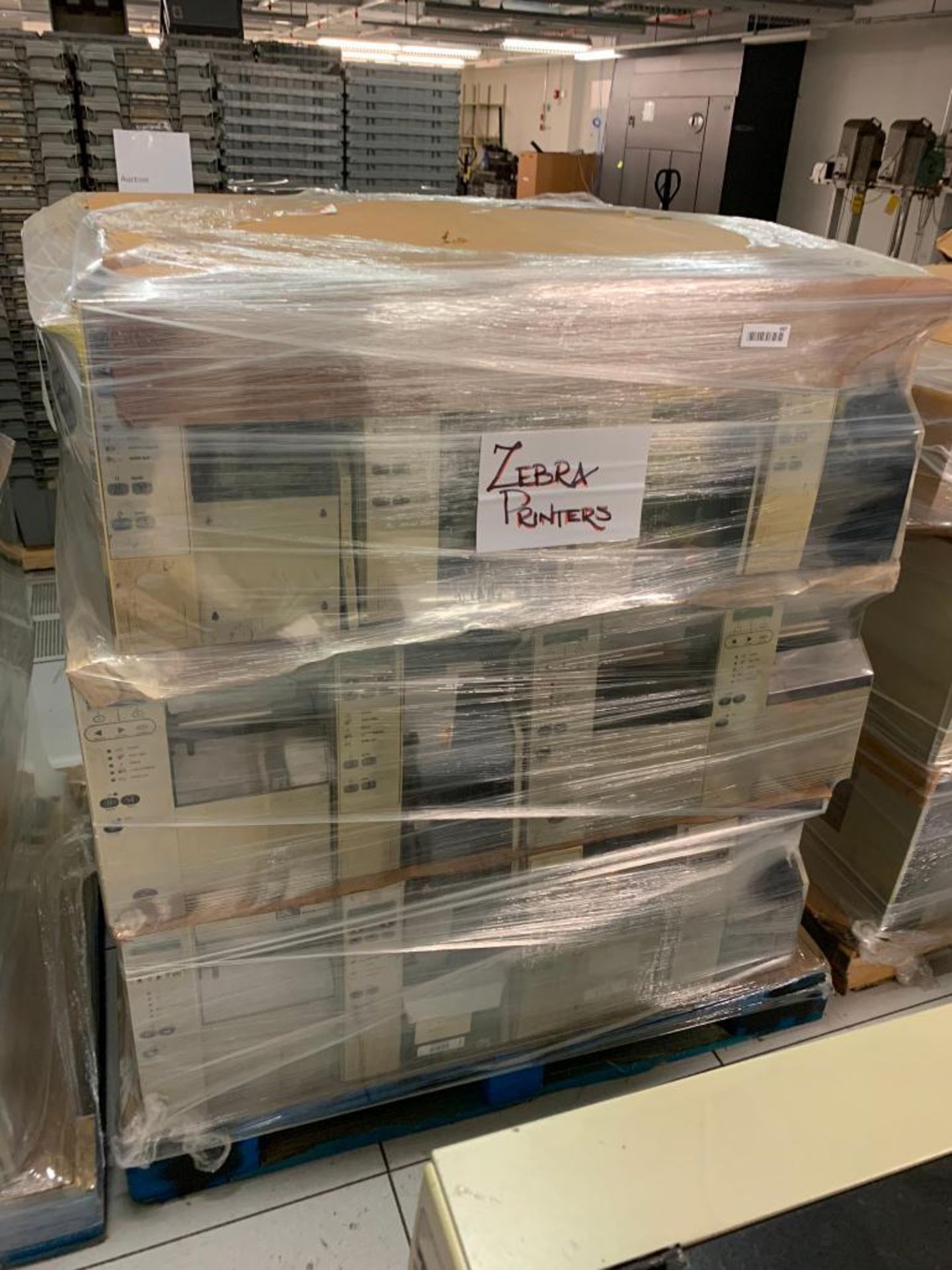 Pallet w/ (24) Assorted Zebra Label Printers