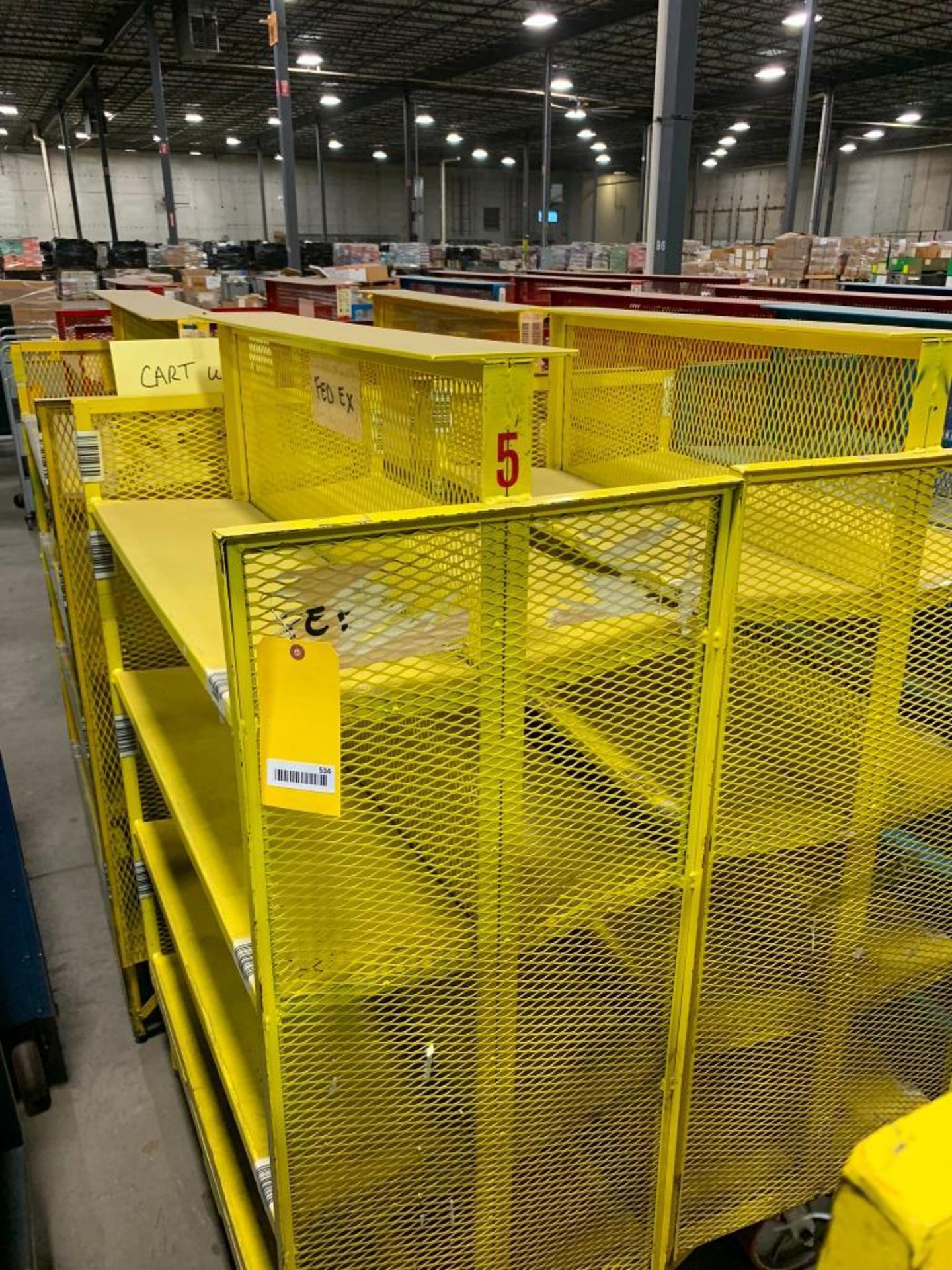 (10) Double Sided Carts, 42" W x 52" H x 10-1/2" D