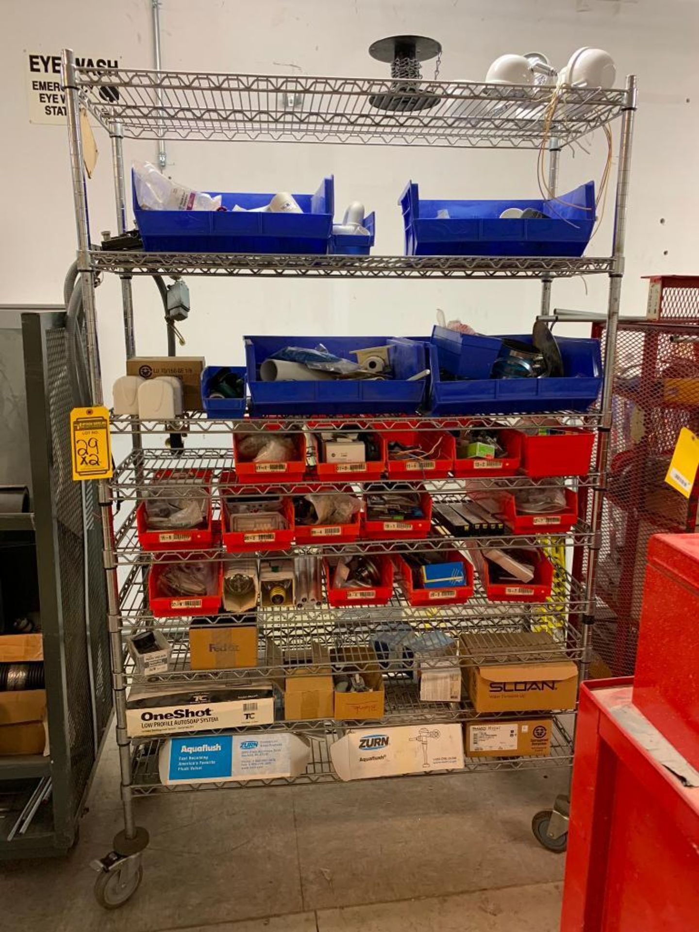 (2) Wire Carts w/ Content