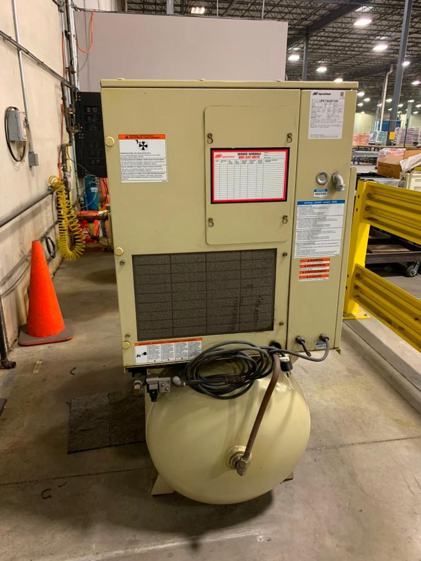 Ingersoll Rand 10 HP Air Compressor, Model UP6-10TAS-125 WDR, S/N UP5736UO7109, 125 PSIG - Image 2 of 4