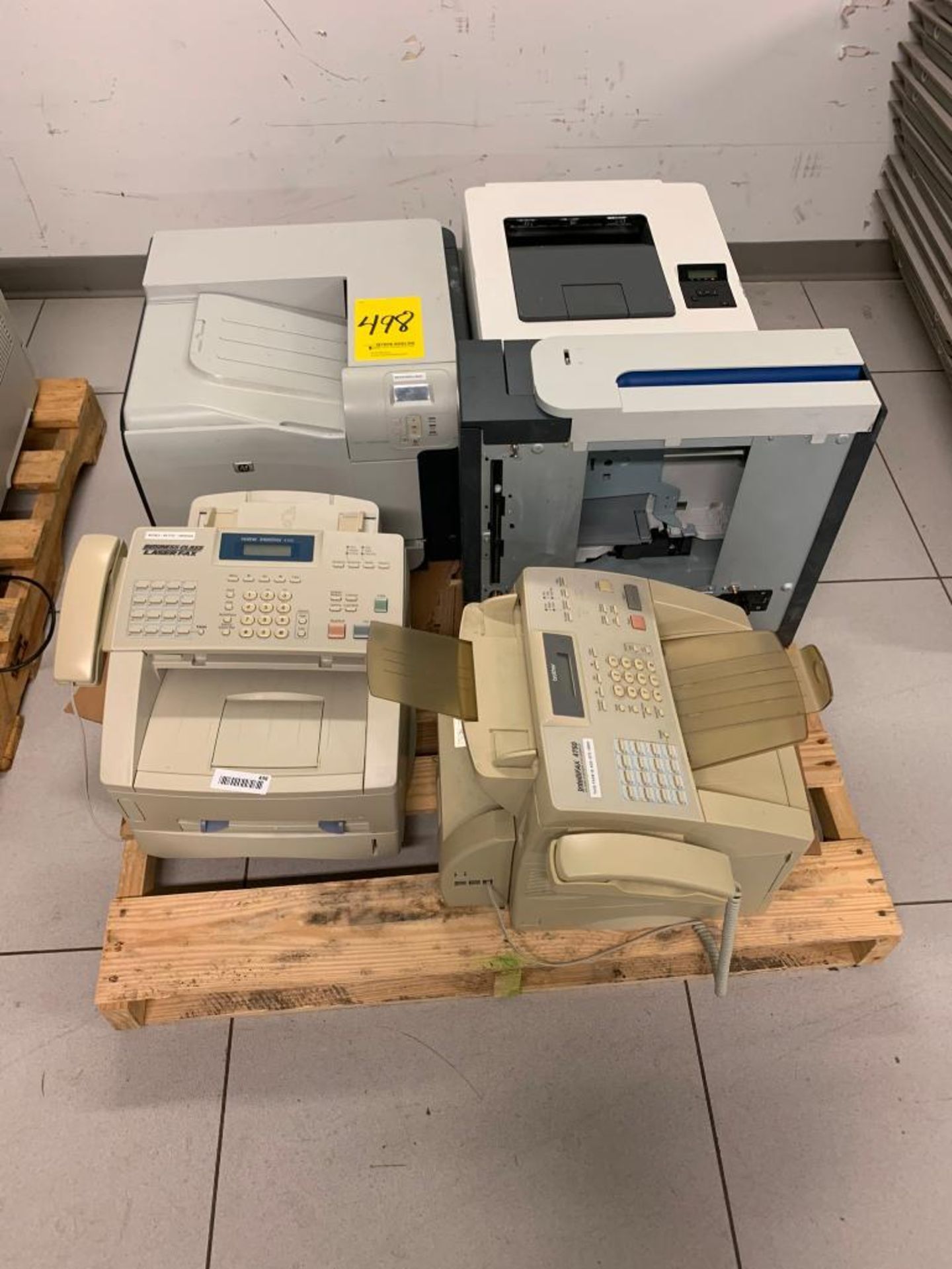 Pallet w/ Assorted Printers, Fax Machines