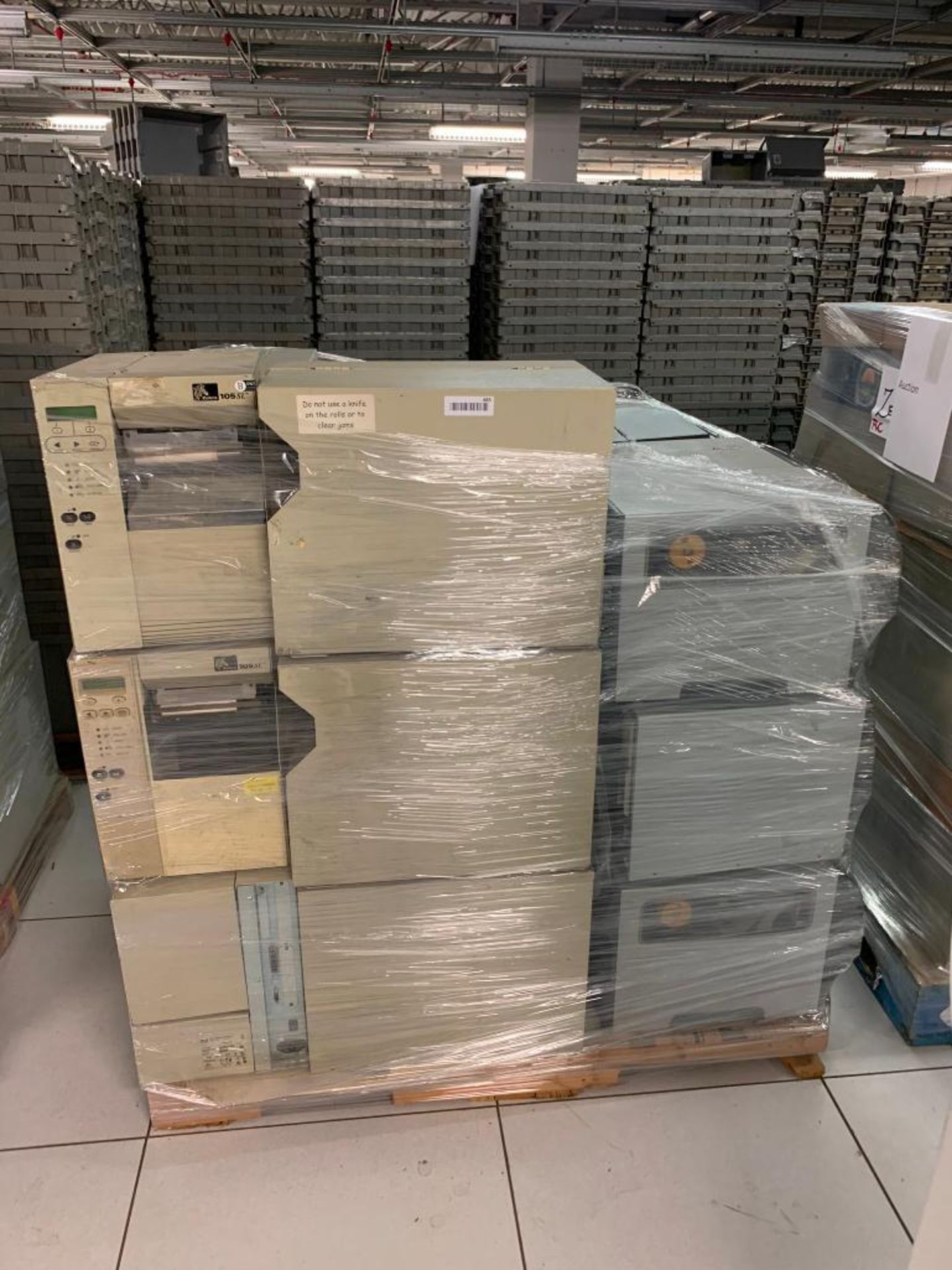 Pallet w/ (27) Assorted Zebra Label Printers