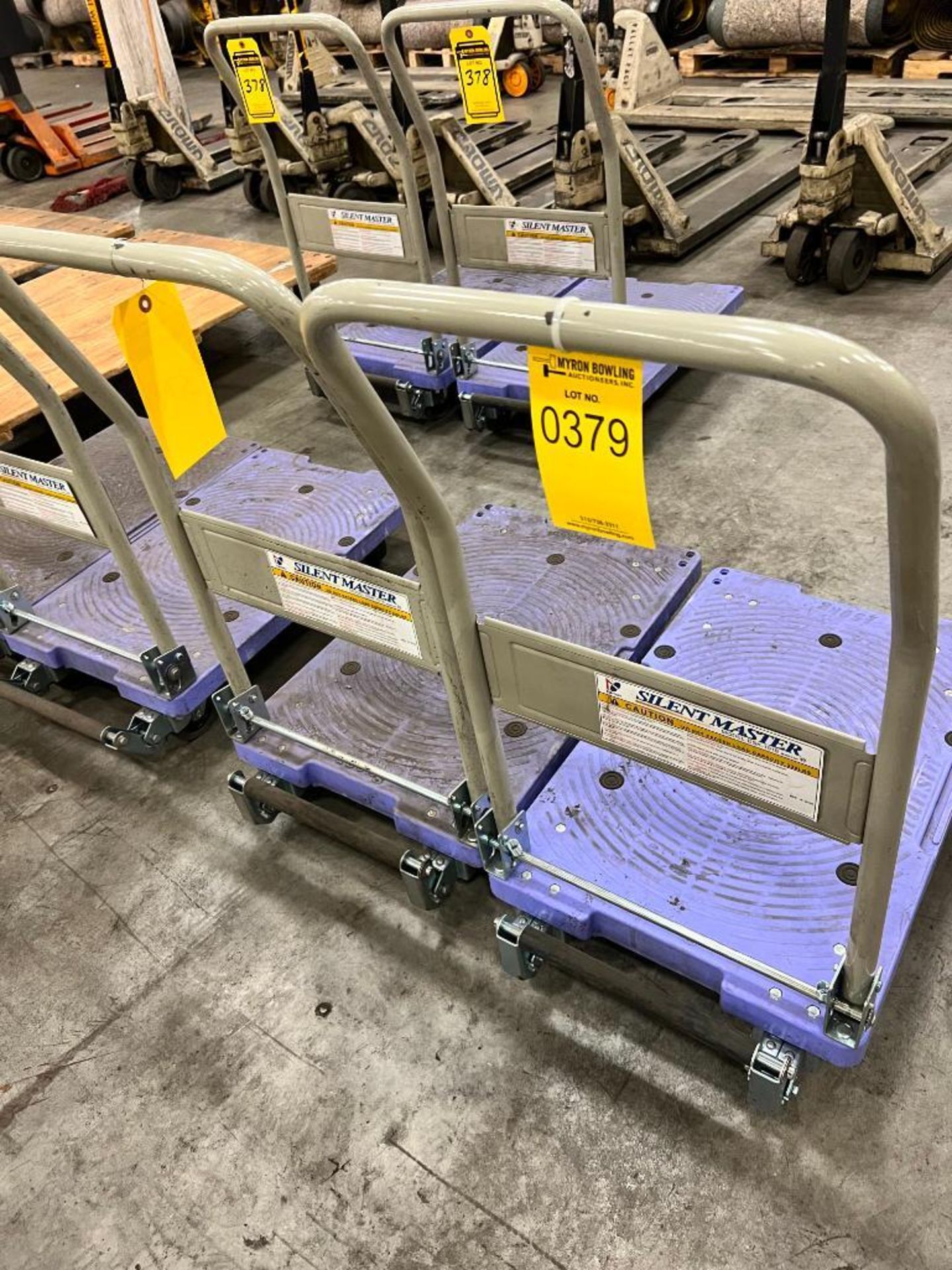 (2) Nansin Silentmaster Folding Trollies, Model DSK-101B, 330 LB. Capacity