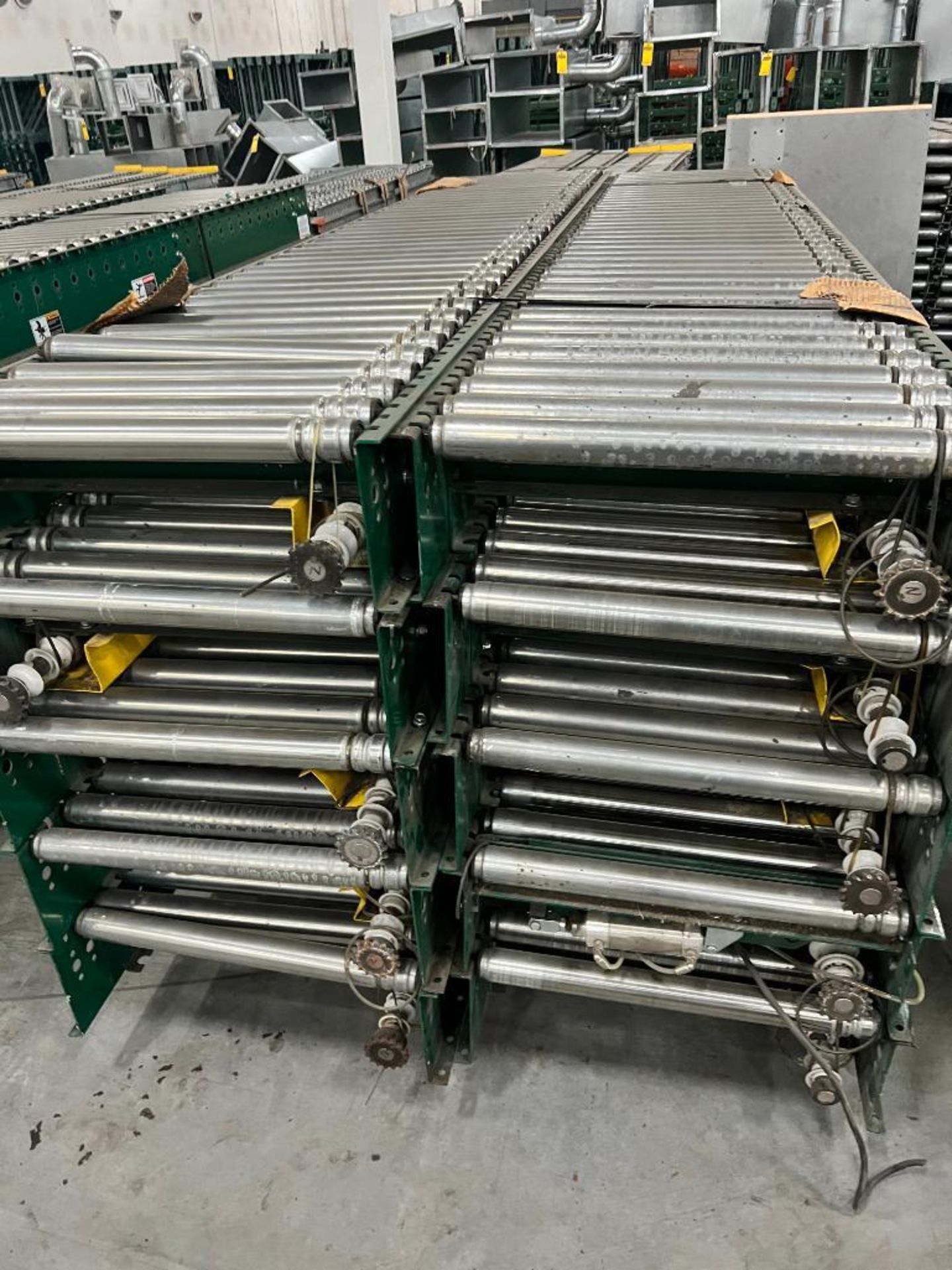 (30x) Rapistan Demag Automatic Pressure Roller Conveyors, 21-1/2" x 10' - Image 3 of 4