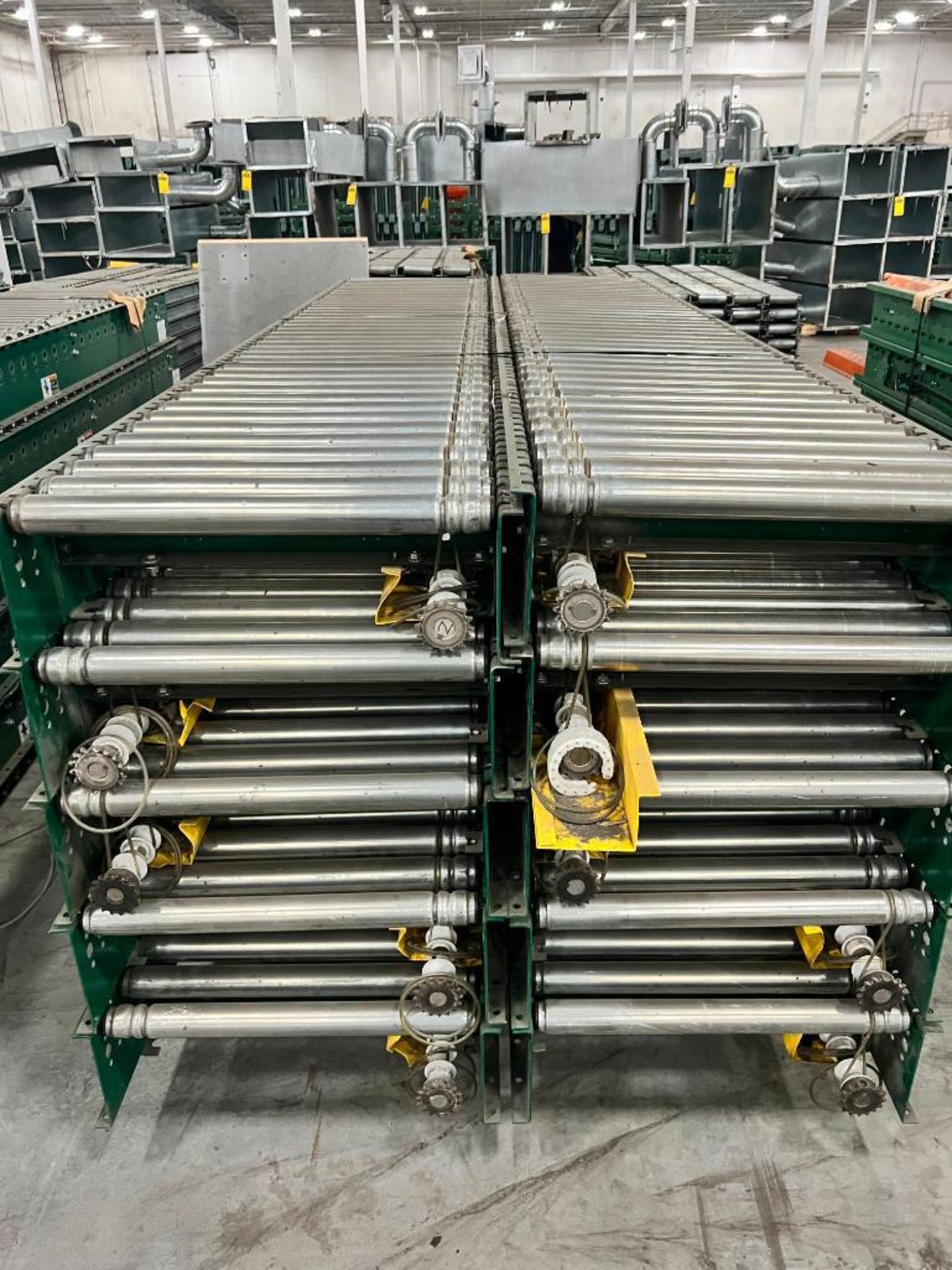(30x) Rapistan Demag Automatic Pressure Roller Conveyors, 21-1/2" x 10' - Image 2 of 4