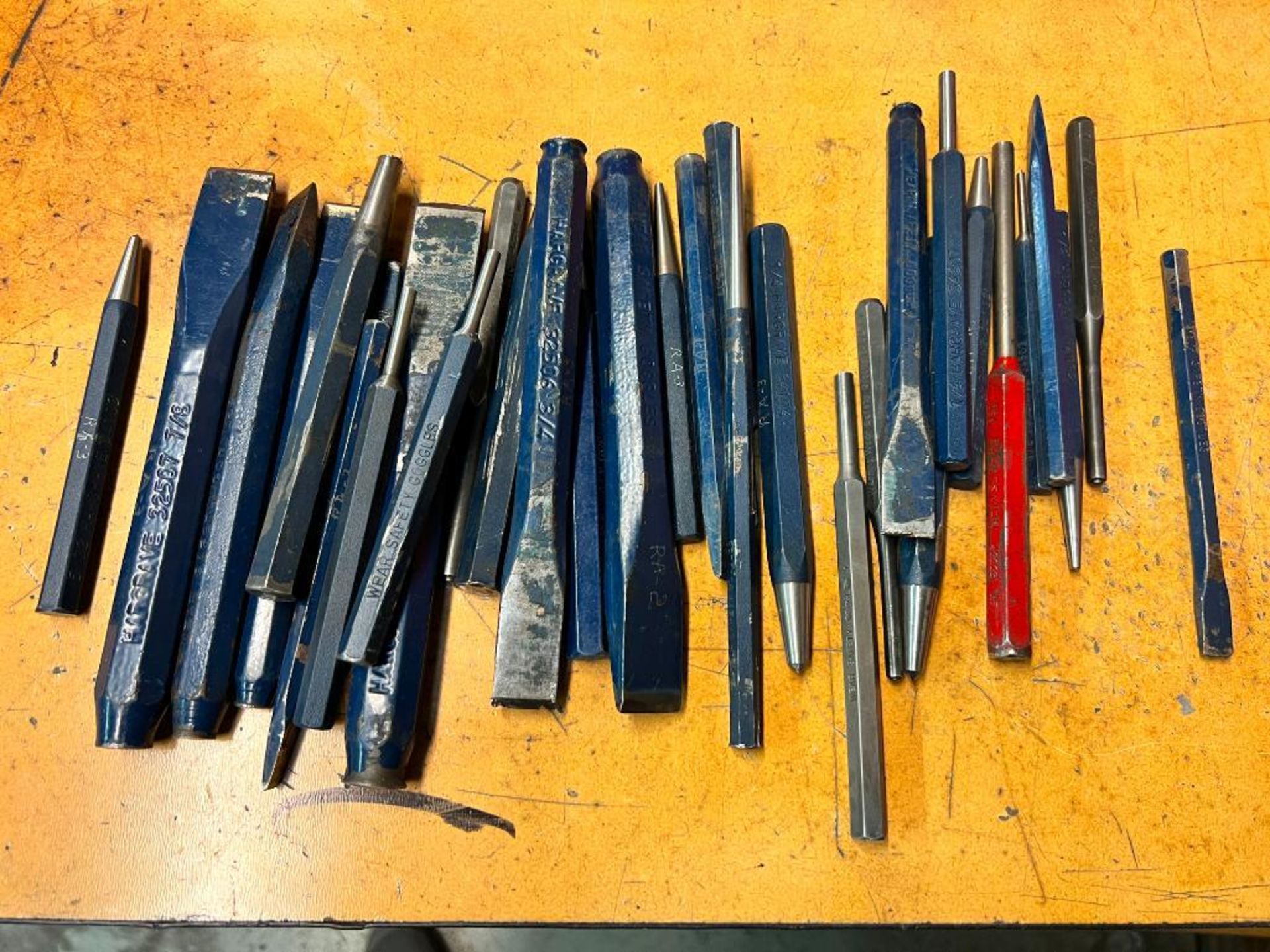 Assorted Size Cold Chisels & Sand Punches