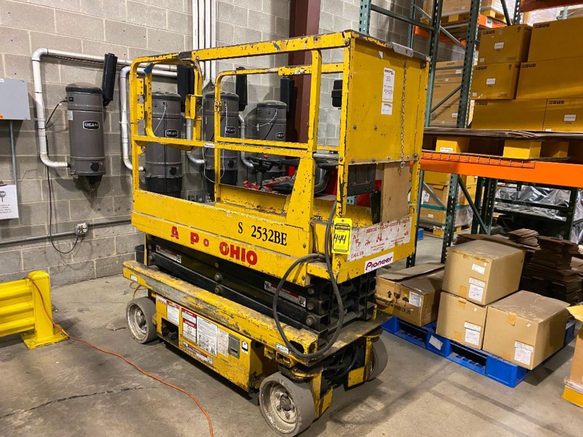 2000 Grove Scissor Lift, Model SM2532BE, S/N 256159, 19' Max. Height, On-Board Charger
