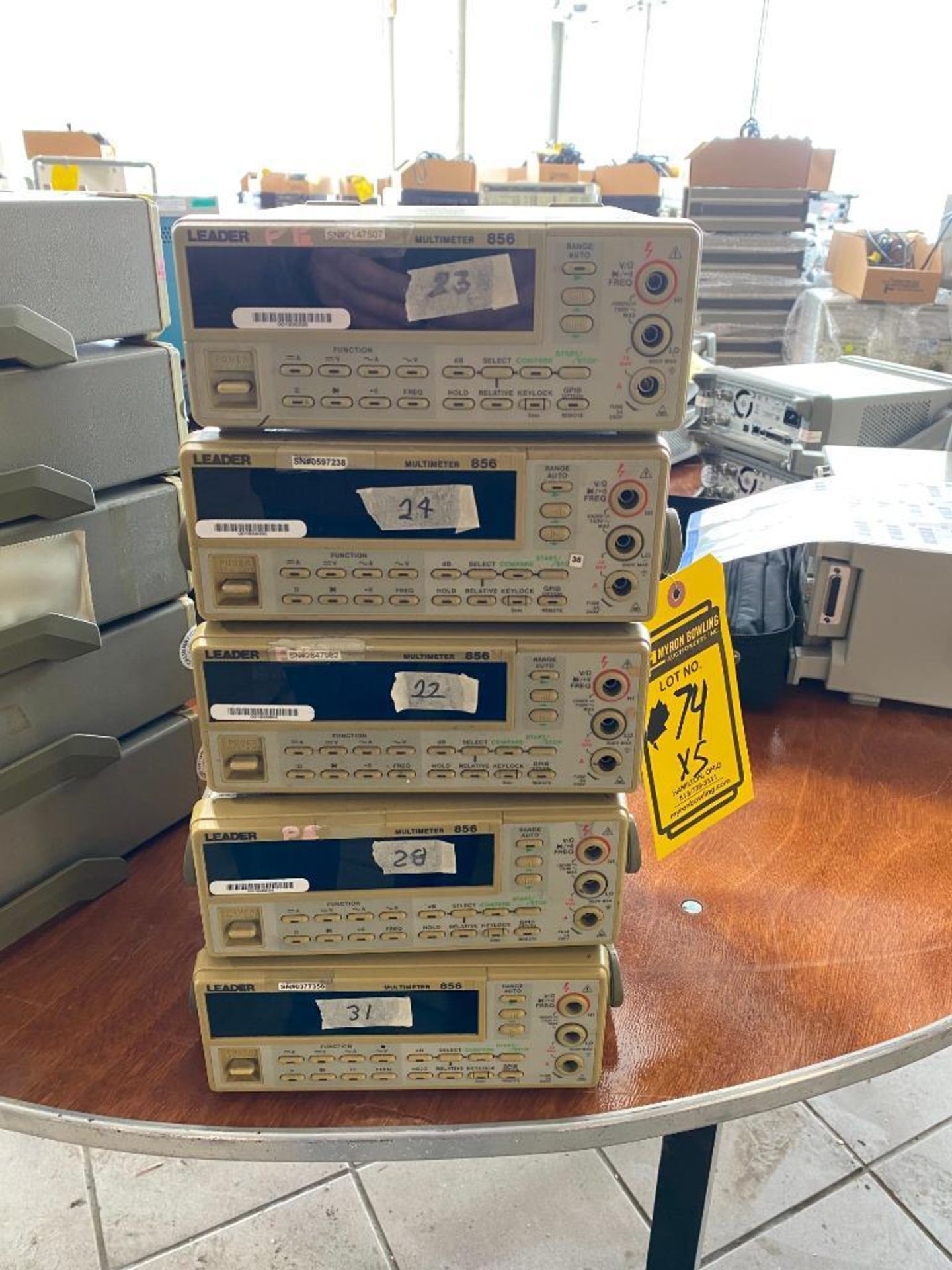 (5) Leader 856 Multimeters (Location: 2647 Morgan Ln., Hamilton, OH 45013)