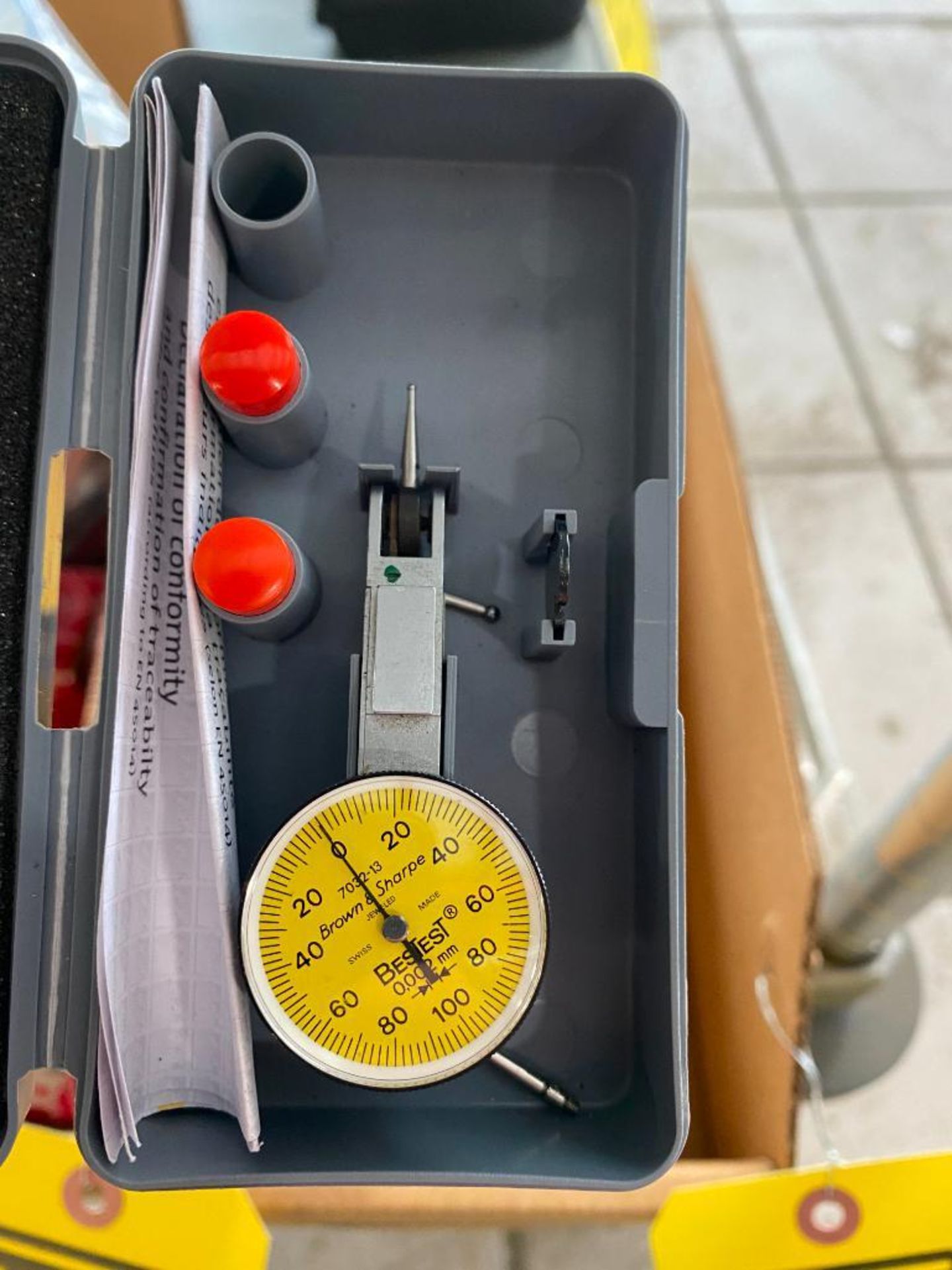 Mitutoyo Indicator, Browns & Sharpe Indicator, Tape Kits, & Starrett Thickness Gauges (Location: 264 - Image 2 of 3