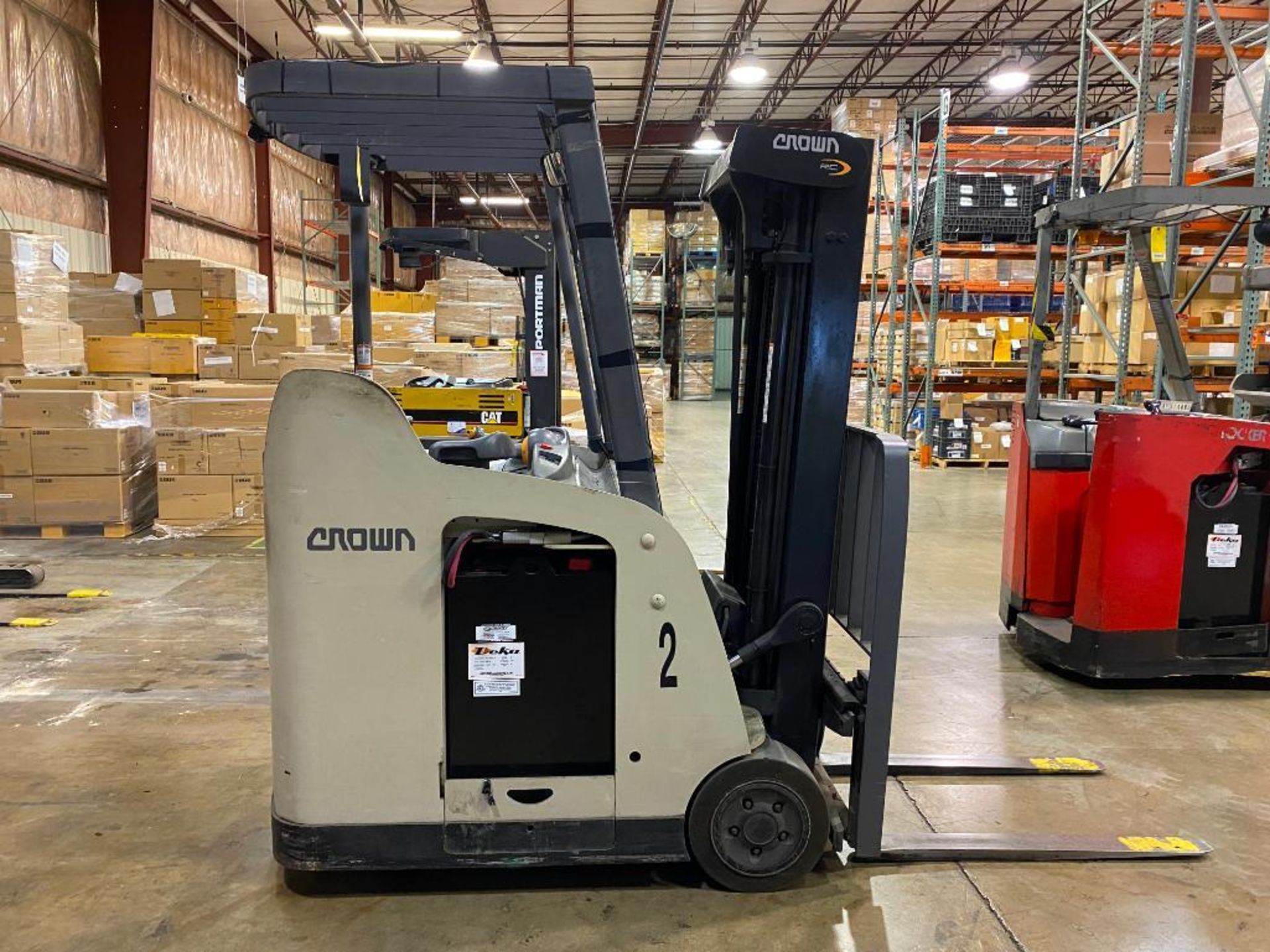 Crown 3,000-LB. Capacity Stand-Up Forklift, Model RC-5500, S/N 1A351155, 36 V Battery, 190" Max. Lif