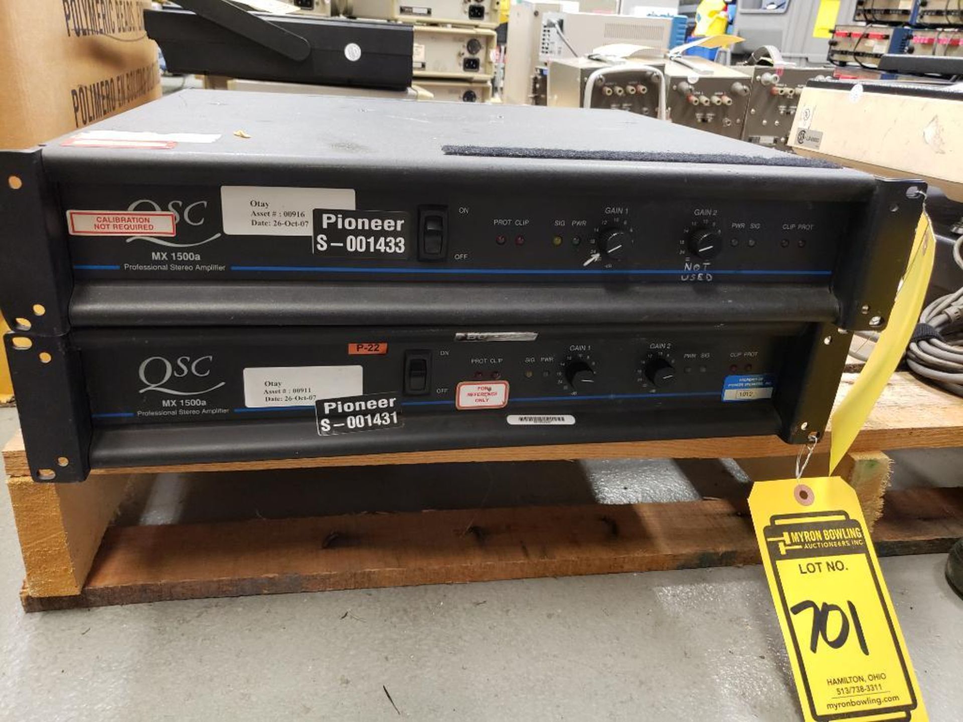 (2) QSR MX1500A Professional Stereo Amplifier