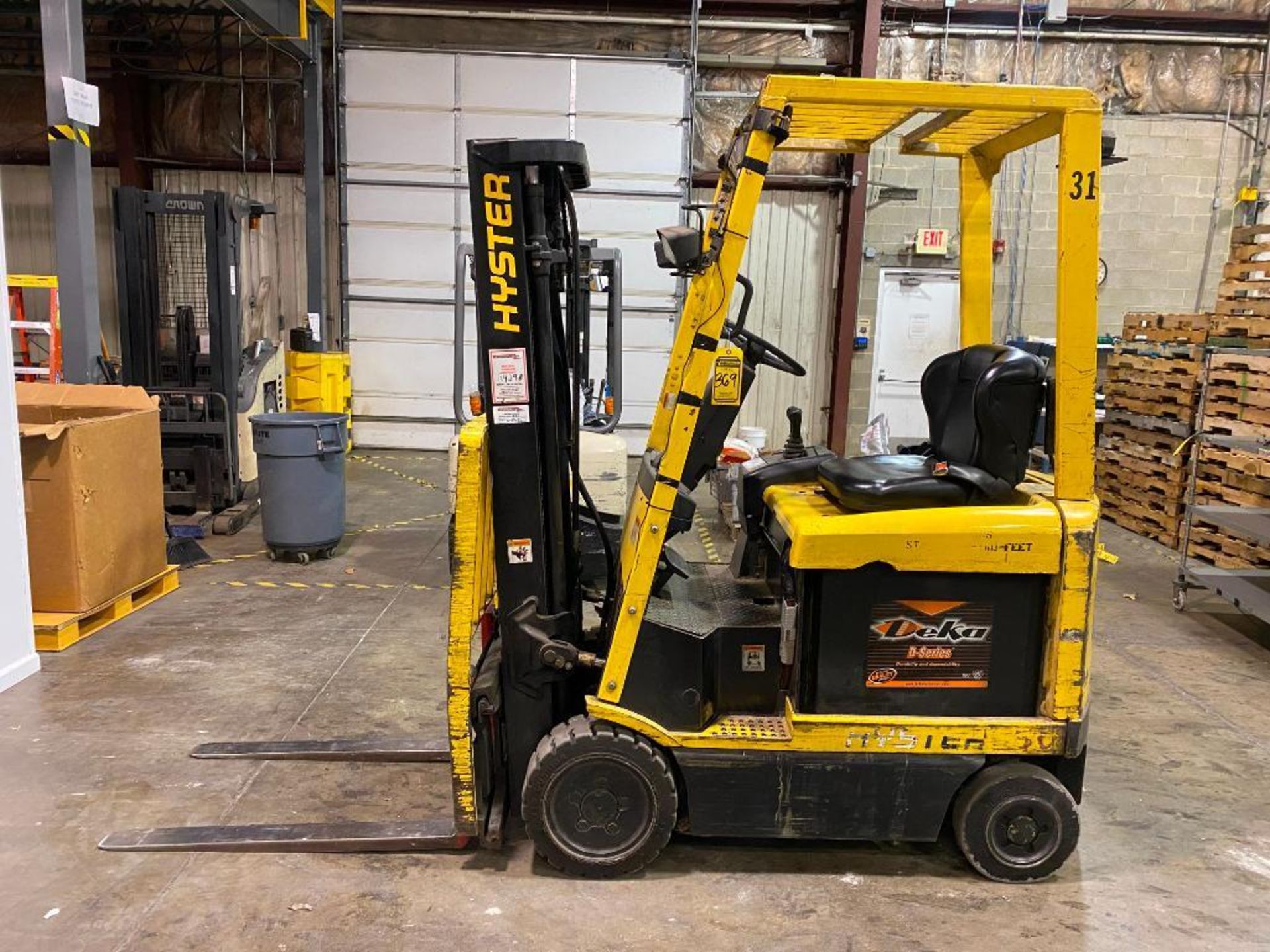 1999 Hyster 3,000-LB. Capacity Electric Forklift, Model E30XM, S/N 213538, 36 V Battery, Monotrol Pe