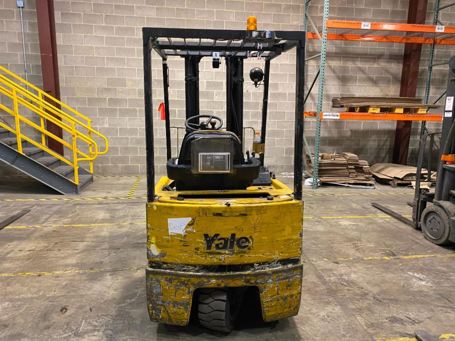 Yale 3,000-LB. Capacity 3-Wheel Electric Forklift, Model ERP040TFN36SE082, S/N B807N01727U, Lever Sh - Image 2 of 5