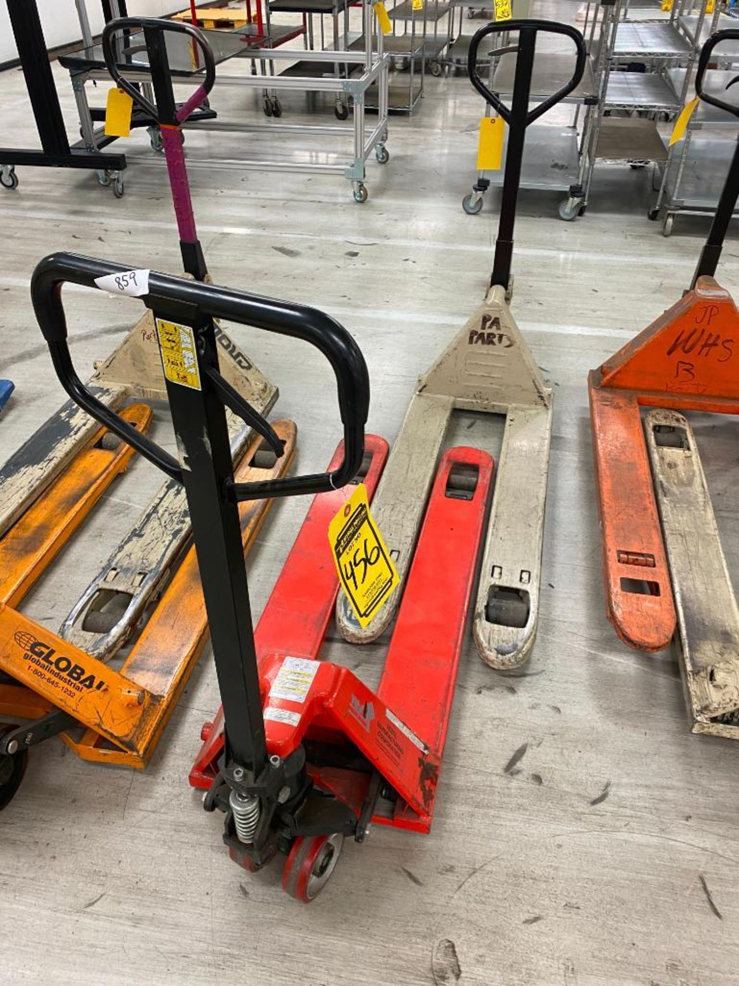 (2) Narrow Pallet Jacks: Crown & Vestil