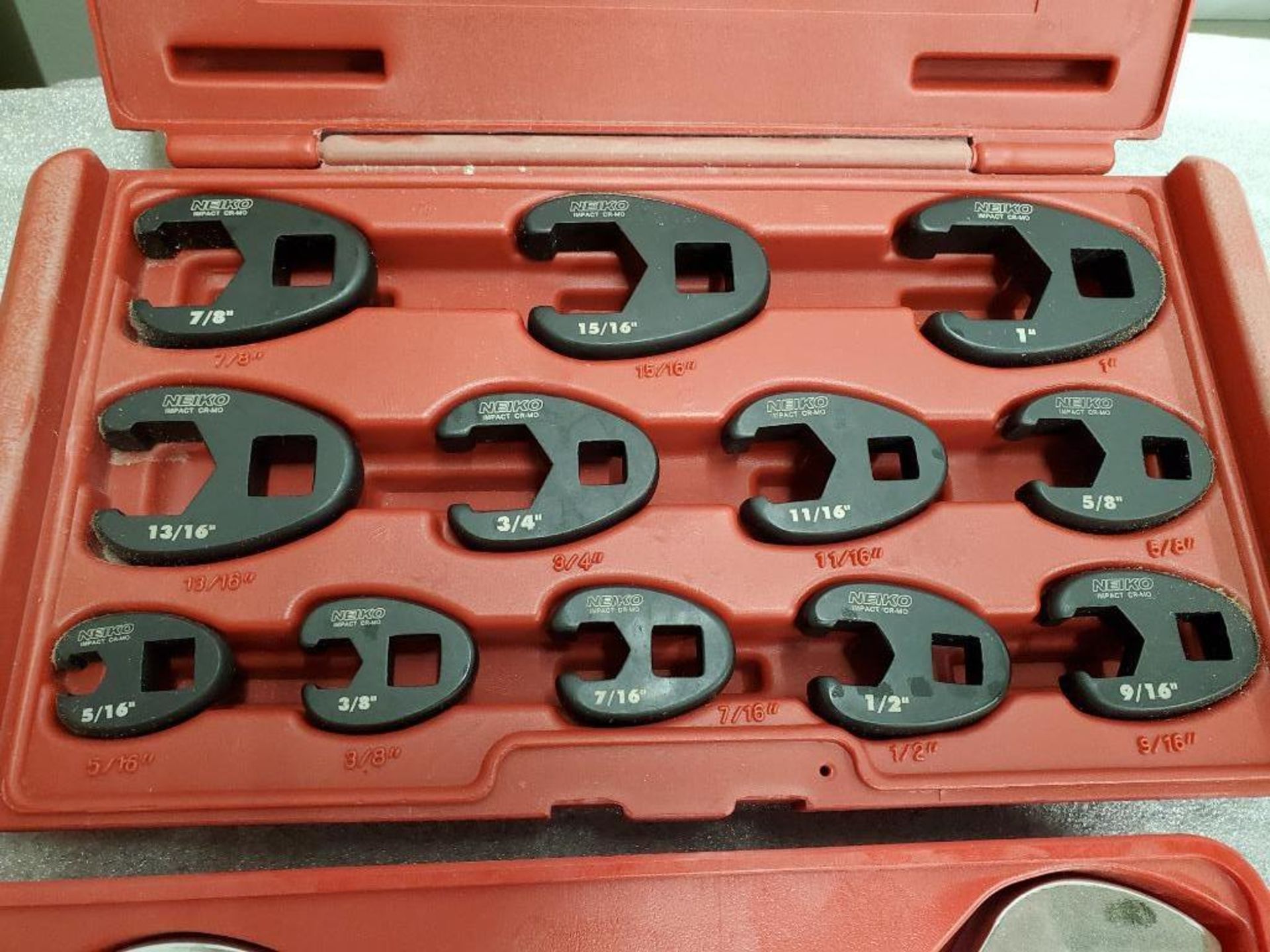 Neiko 12-Pc. Crowfeet Wrench Set, (33) Sunex & Assorted Crowfeet Wrenches, Up to 2", Standard & Metr - Image 4 of 5