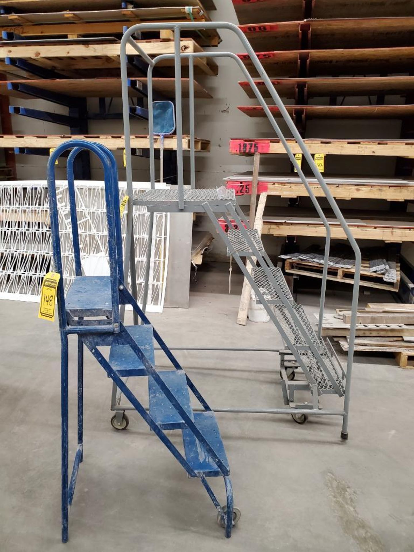 (2) Rolling Shop Step Ladders; U-Line 50" & Ballymore 38" - Image 2 of 3