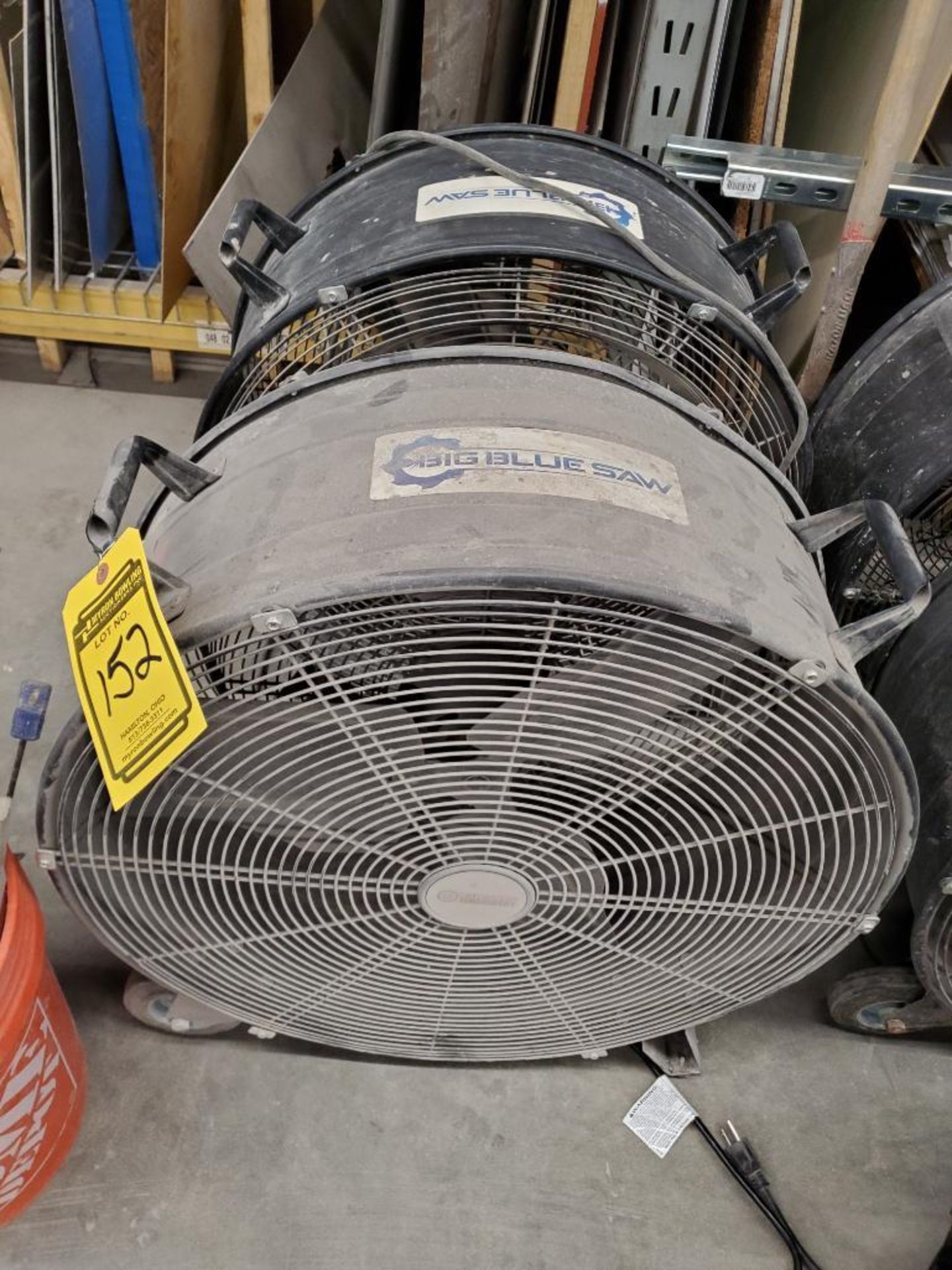 (3) Floor Fans; (2) 24" Barrel Fans & (1) Adjustable Lasko 18" Fan