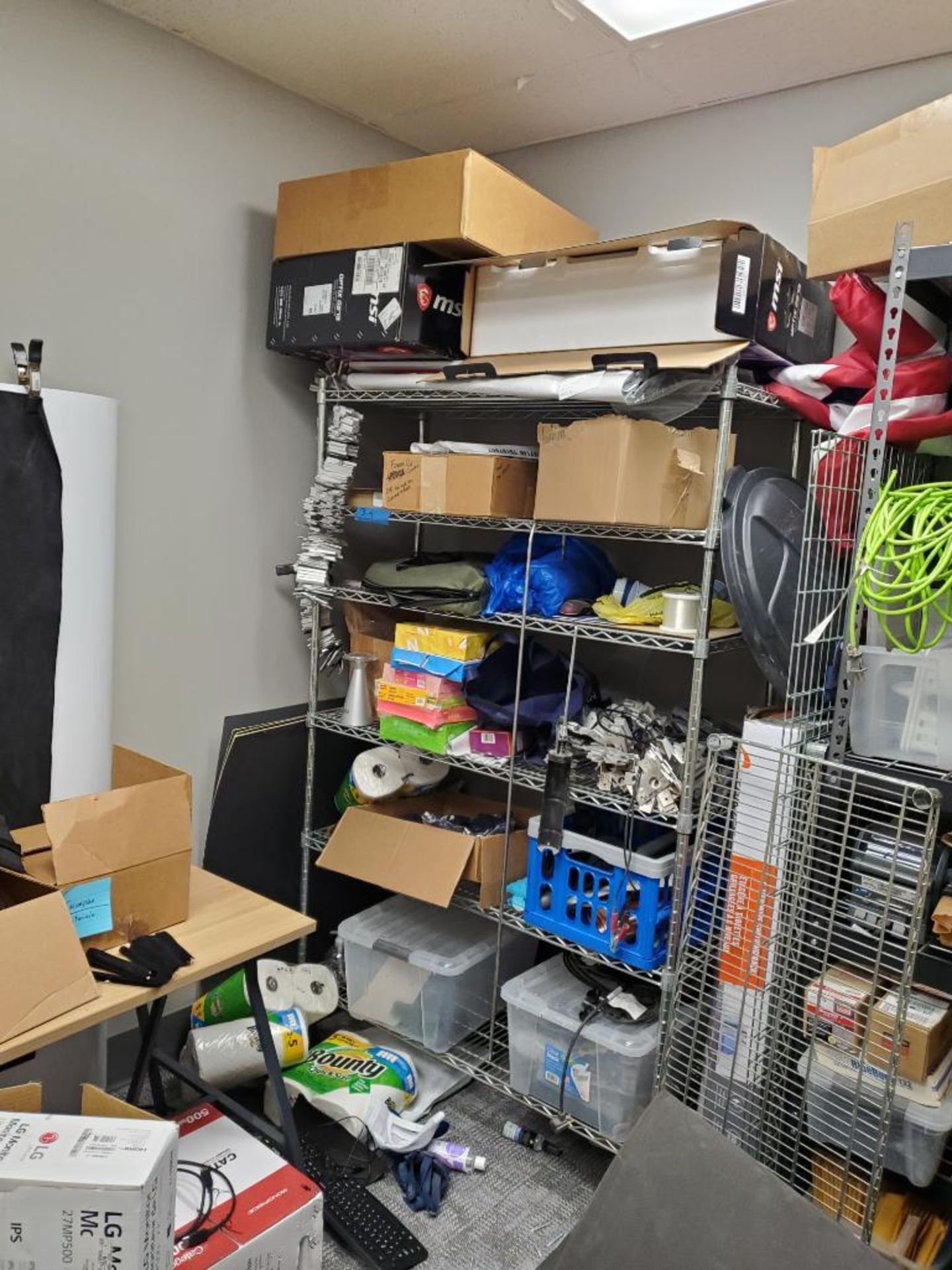 Content of Storage Area; Racks, Material, Marketing Items, Office Supplies, & More - Image 2 of 5