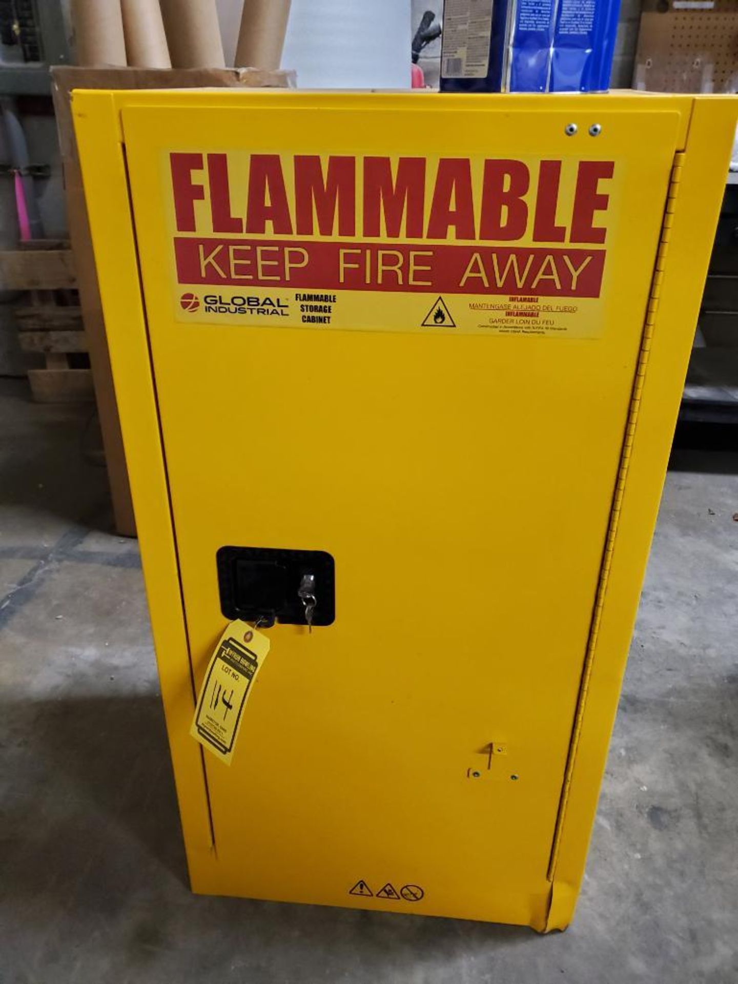 (2) Global 45-Gallon Flammable Storage Cabinets