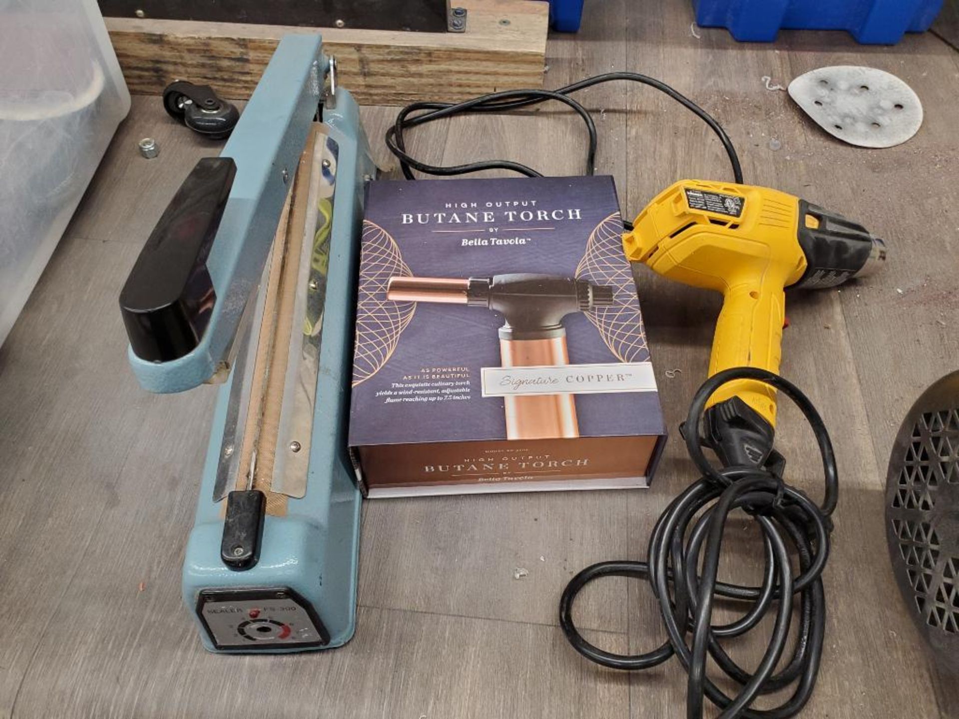 FF-300 Impulse Heat Sealer, (New) Bella Tavola Copper Butane Torch, Wagner Heat Gun