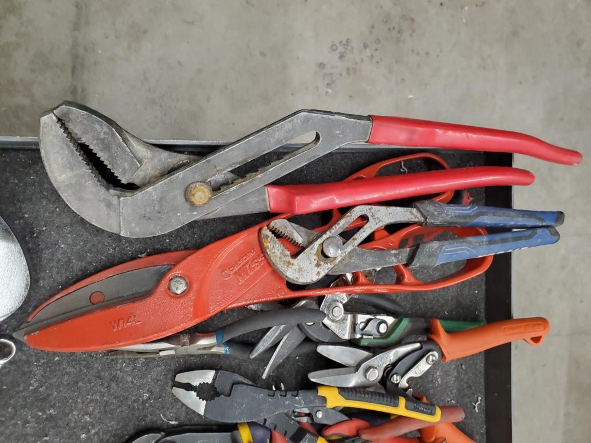 Crescent Wiss W147 Shears, Large/Small Channels Locks, Pliers, Tin Snips, & Assorted - Image 2 of 5