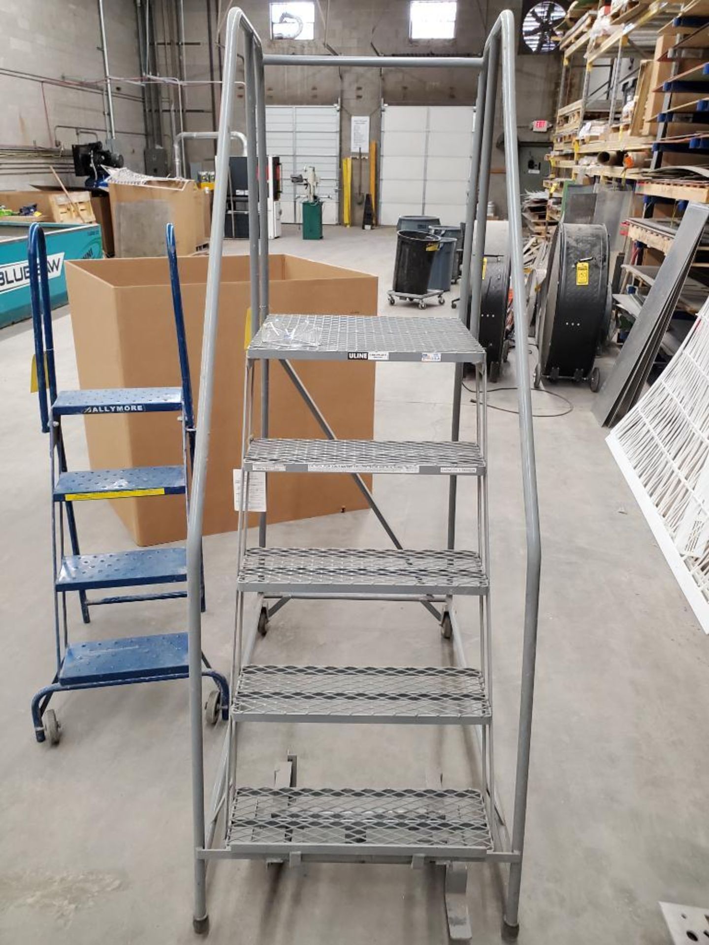 (2) Rolling Shop Step Ladders; U-Line 50" & Ballymore 38" - Image 3 of 3