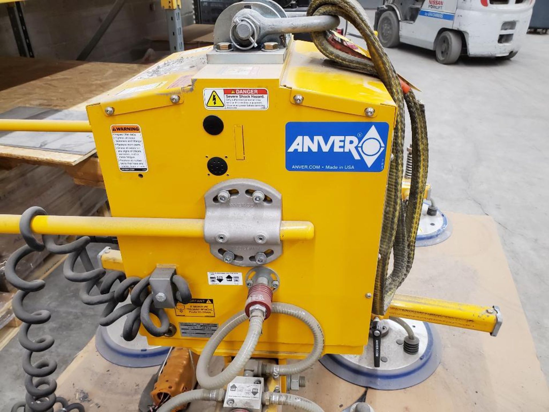 2019 Anver 4,400 LB. Vacuum Plate Lifter, Model VPE1-GEN2-HD-L, 12' Max. Load Width, 8-Cups, Pendant - Image 4 of 9