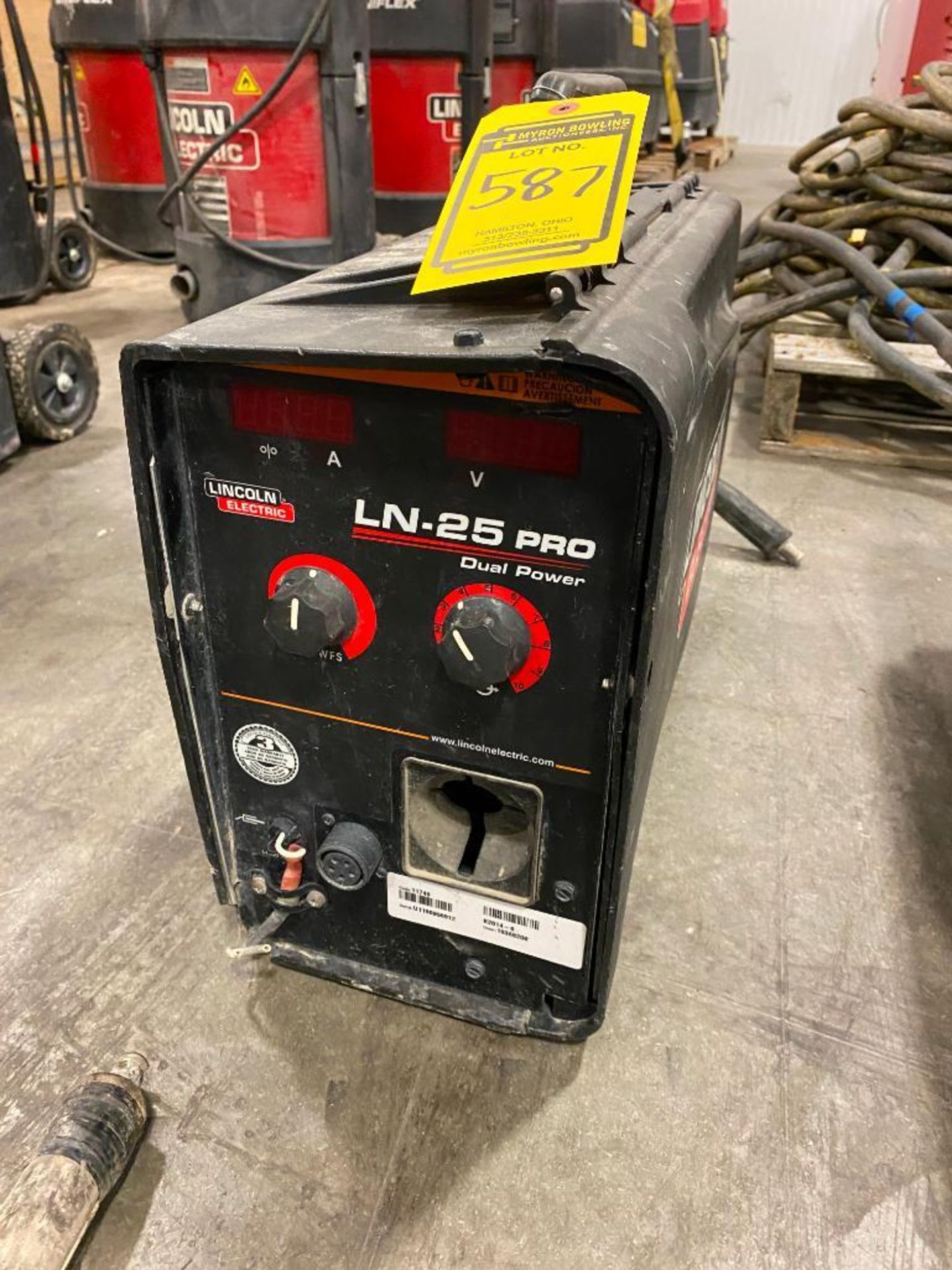 Lincoln LN-25 Pro Dual Power Wire Feeder Suitcase Welder, S/N U1190906912 - Image 3 of 3