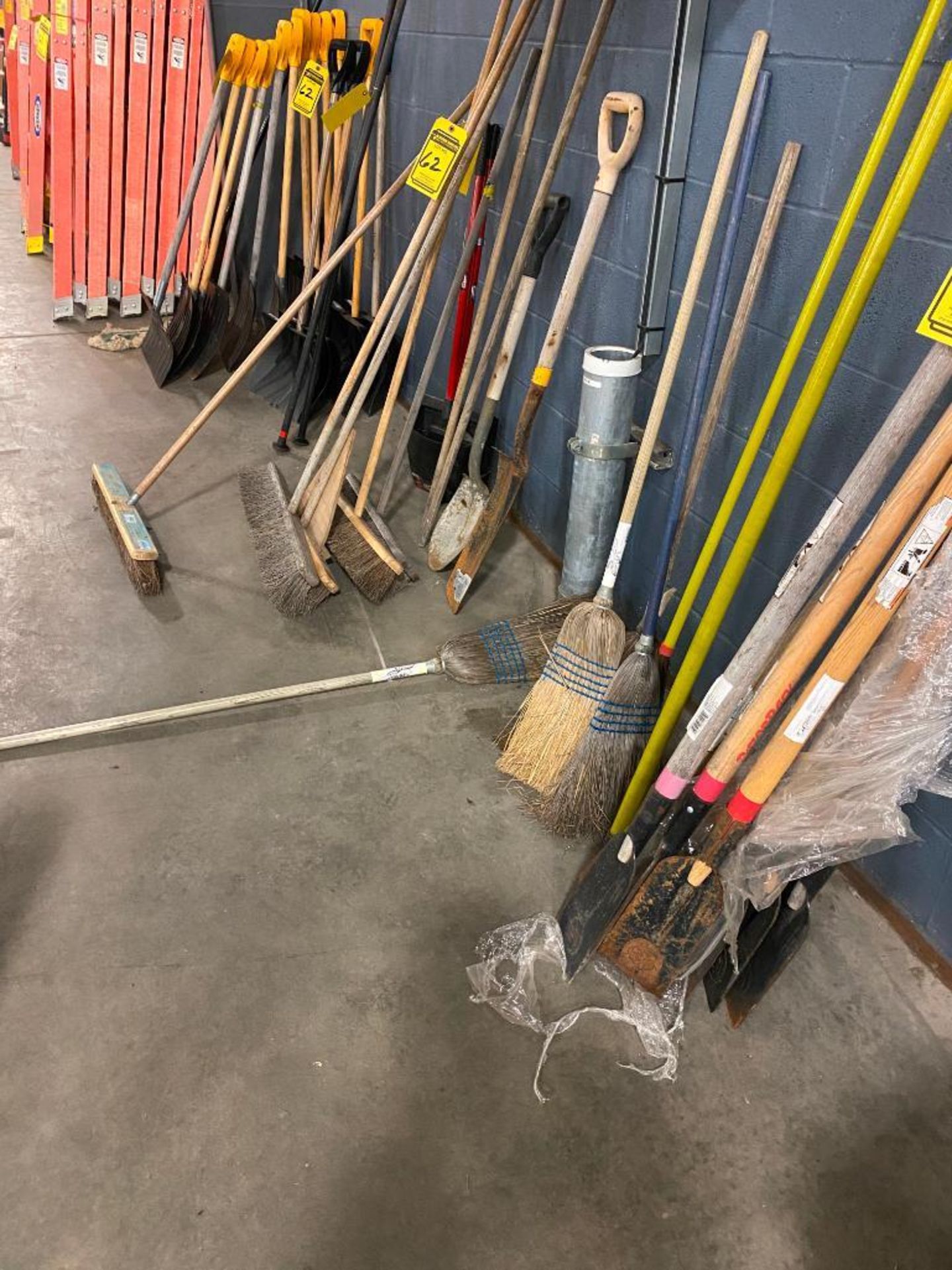 Assorted Shovels, Brooms, Scrapers, Tamping Bars - Image 4 of 4