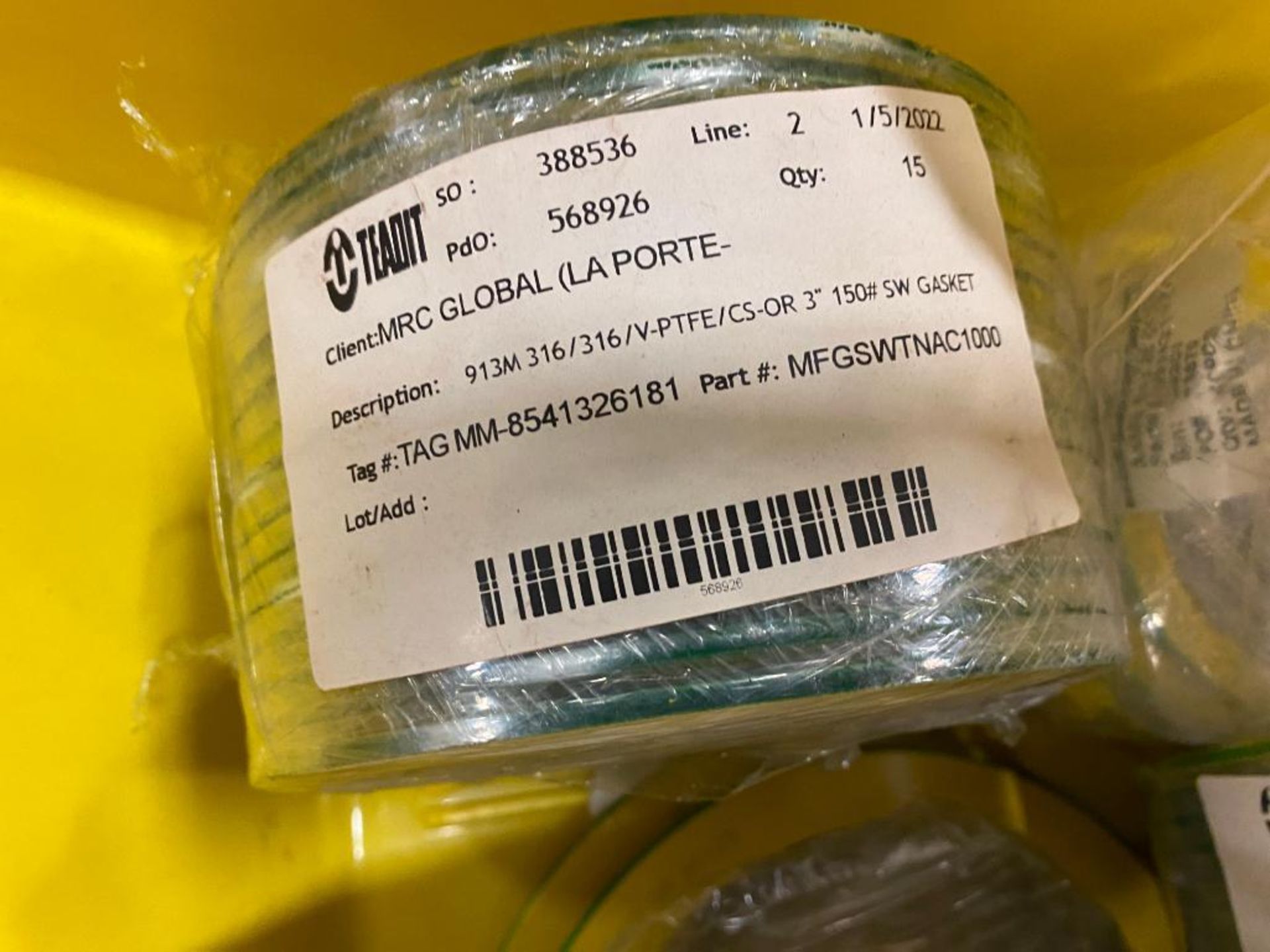 (3) Skids of Assorted Size Spiral Wound Gaskets, 1"-48" - Image 9 of 14