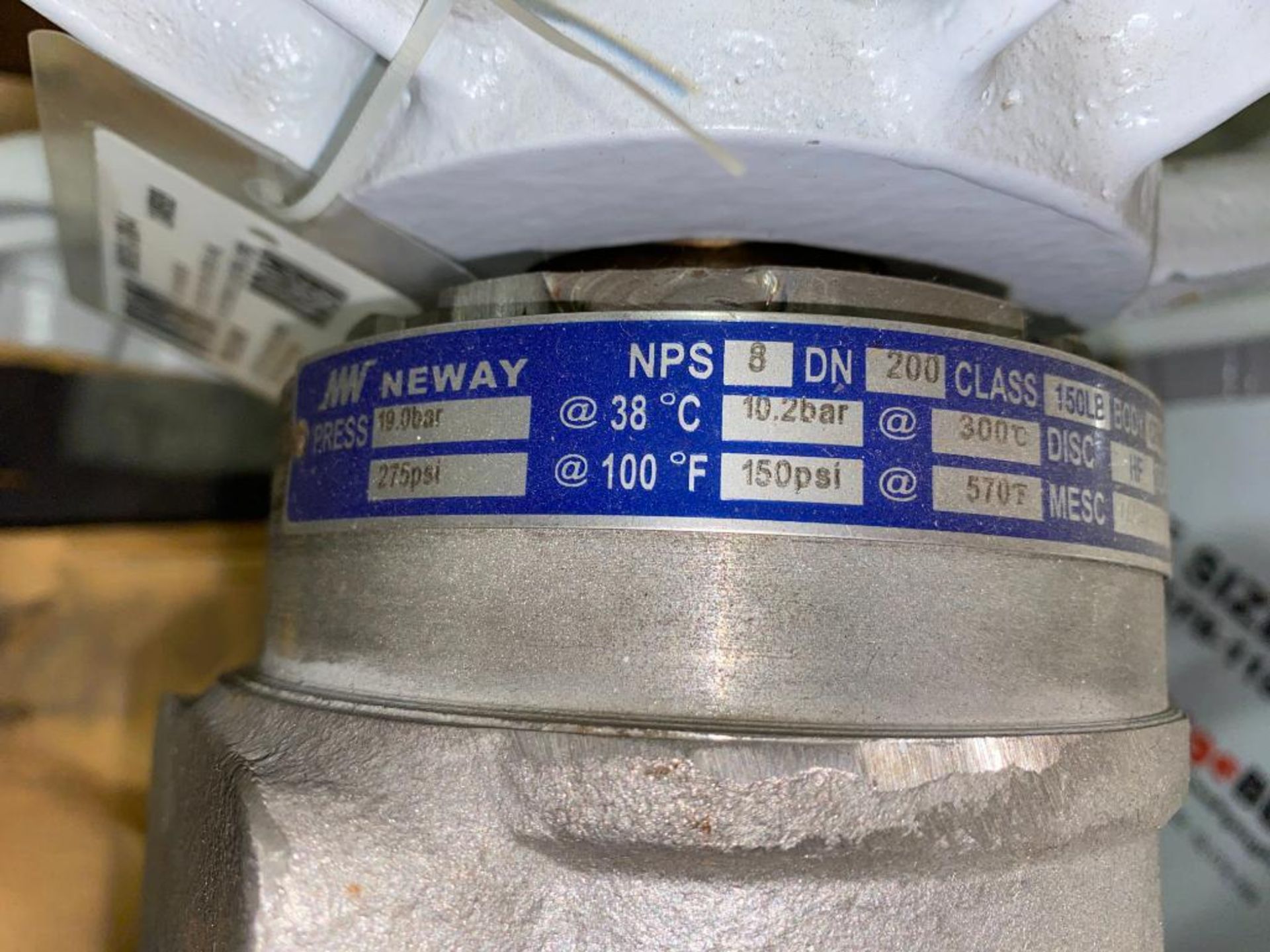 (3) Neway 8" Stainless Gate Valves; 8-150-NEWAY-CF8M-U, 566V5, 566V3, 566V2 - Image 8 of 8