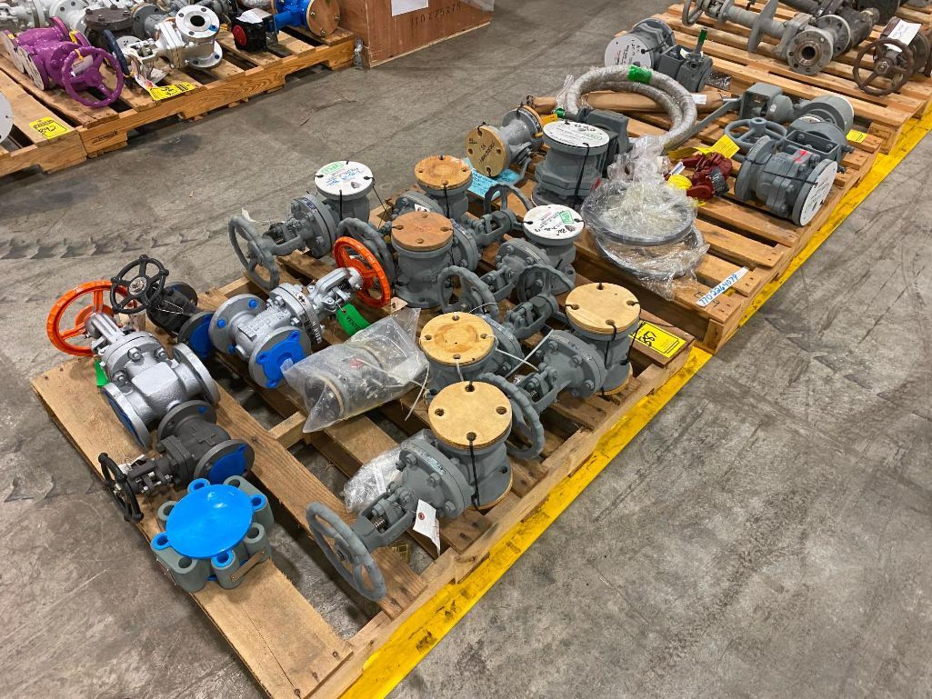 (3) Skids of Assorted Size Gate Valves, 2"-3"