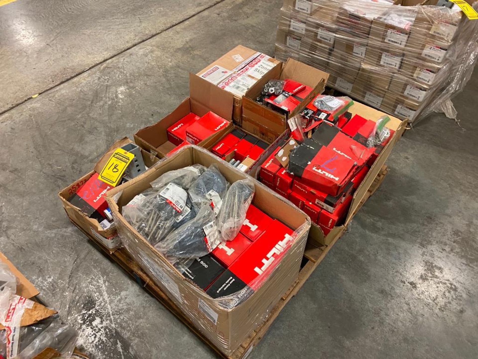 Skid Assorted Hilti Fasteners